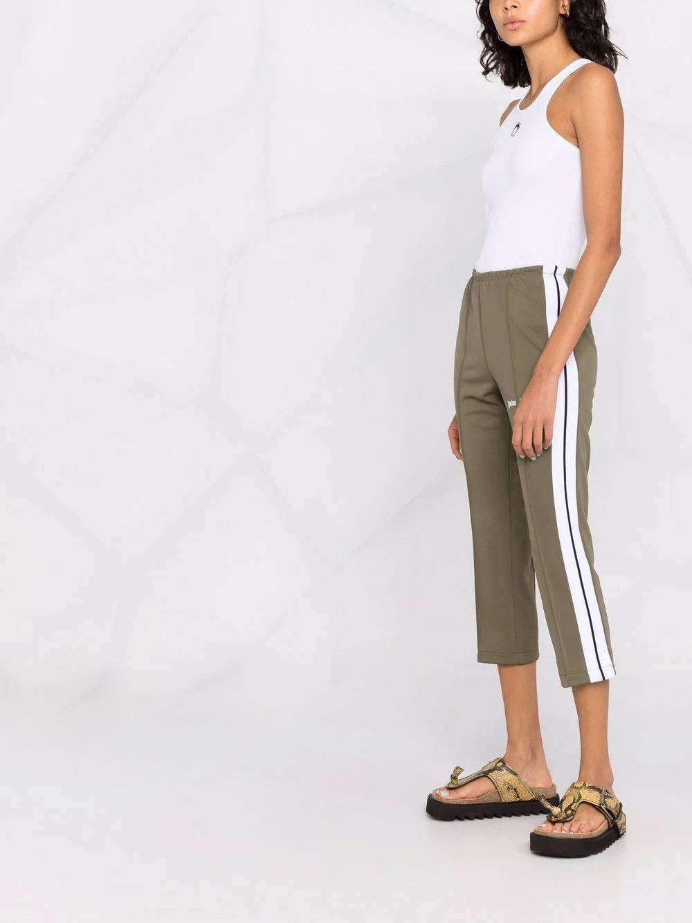 Palm Angels o1y1125 Sweatpant in Military Green Size 27" / US 4 / IT 40 - 3 Thumbnail