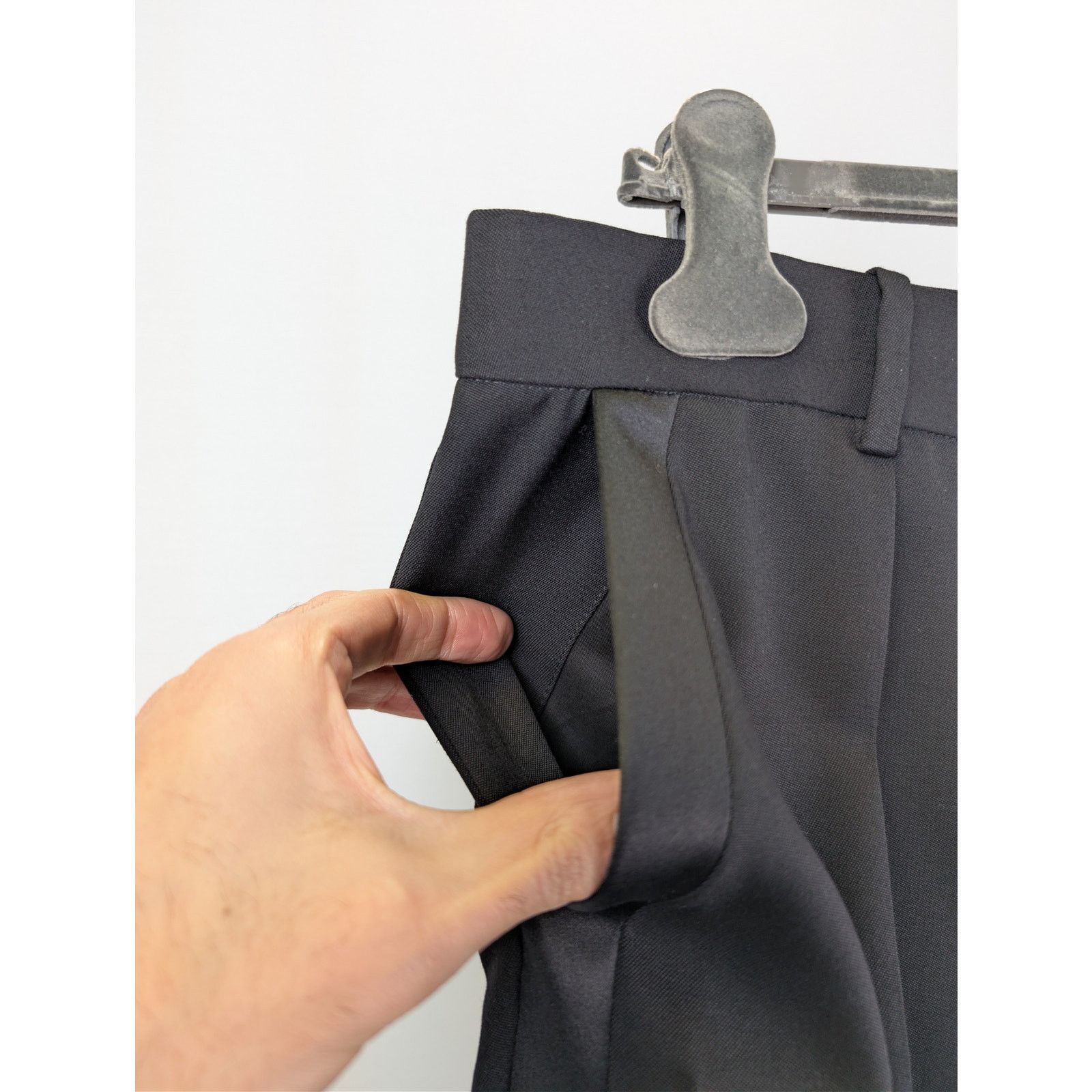 Saint Laurent Paris o1rshd1 Grain De Poudre Organique Pants in Black Size US 36 / EU 52 - 7 Thumbnail