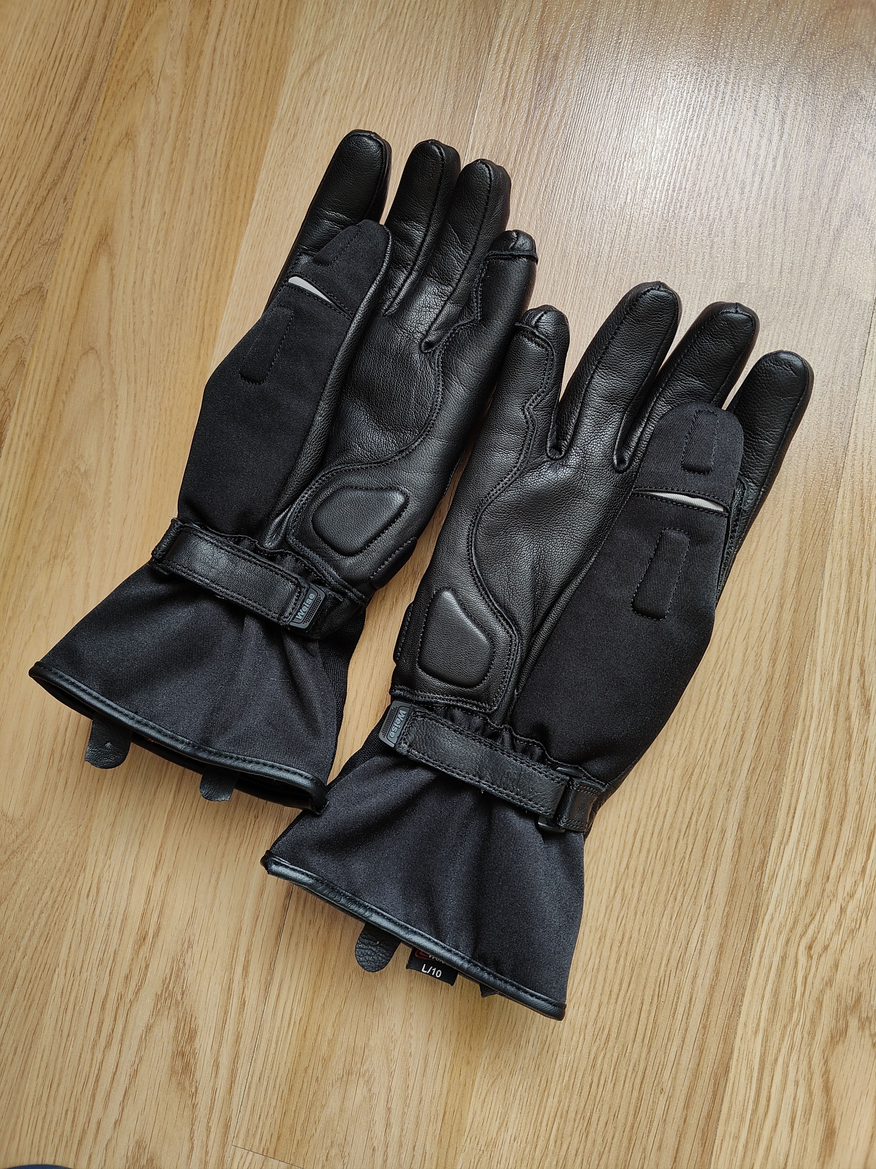 Genuine Leather Weise Men's Leather Gloves Winter Outdoor Moto Racing Gloves Size ONE SIZE - 7 Thumbnail