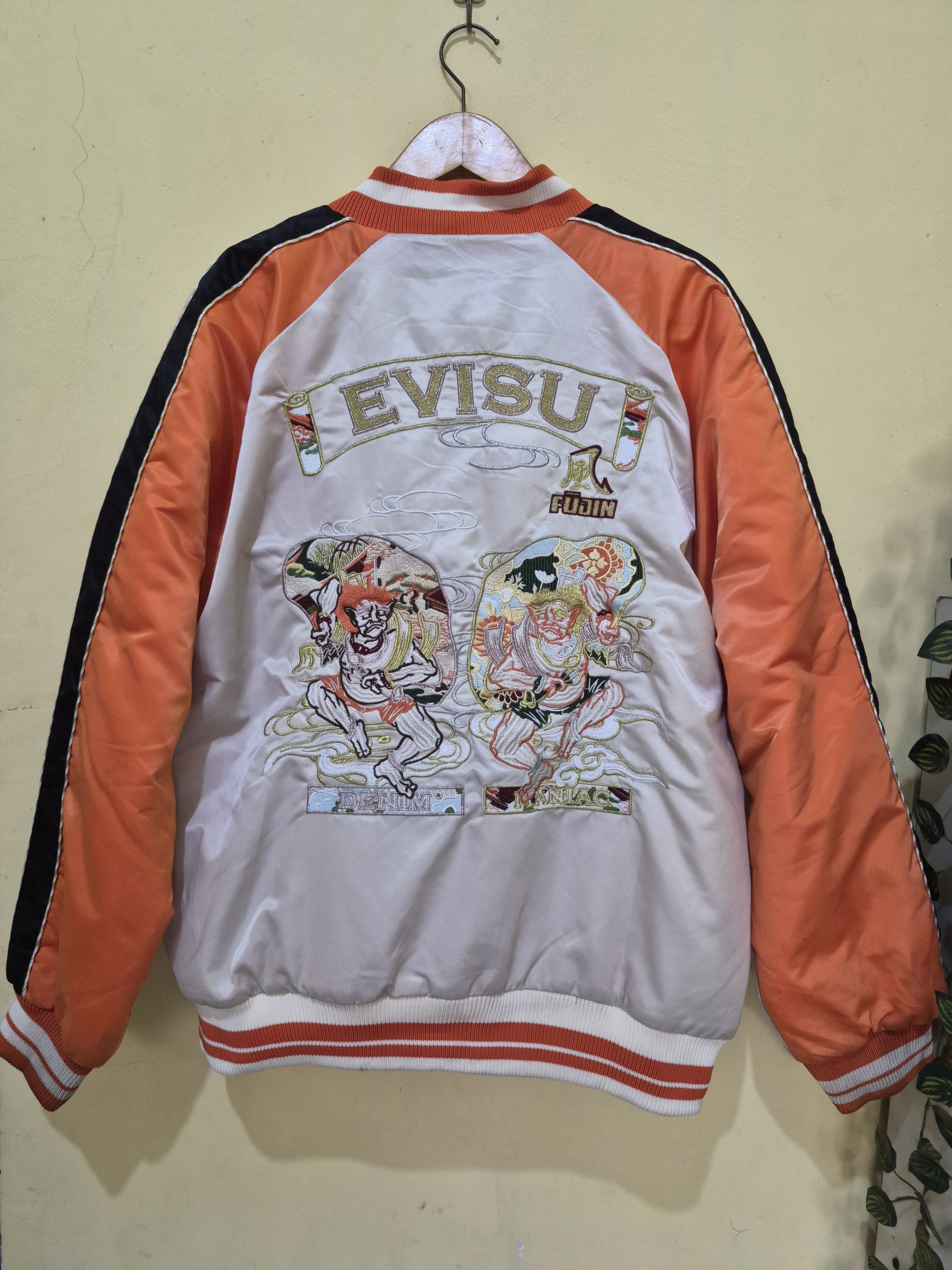 Evisu EVISU FUJIN TWINS EMBROIDERED JACKET Size US L / EU 52-54 / 3 - 14 Thumbnail