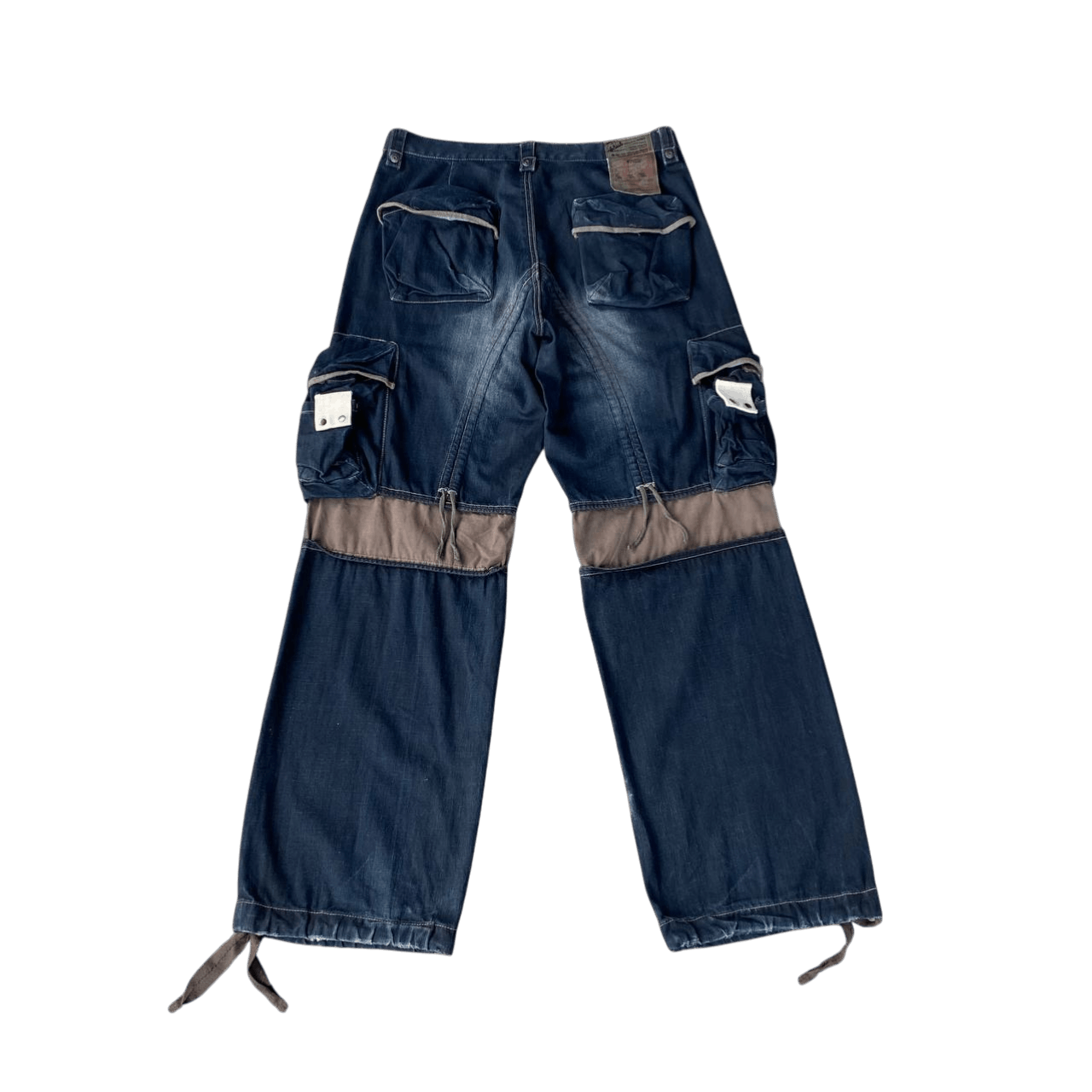 PPFM Rare Archival PPFM "Yellow Riot" Paratrooper Cargo Denim Size US 35 - 9 Thumbnail