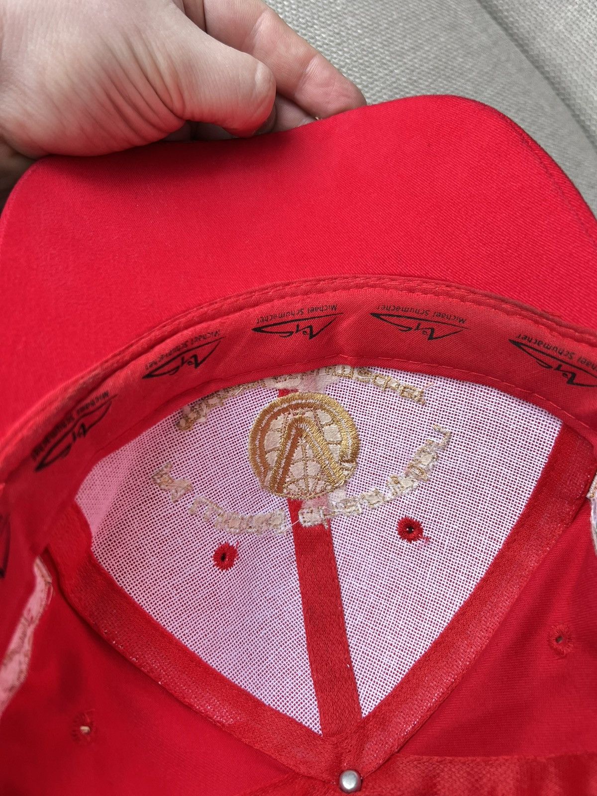 Ferrari Vintage Cap Ferrari Michael Schumacher 6x World Champion Size ONE SIZE - 13 Thumbnail