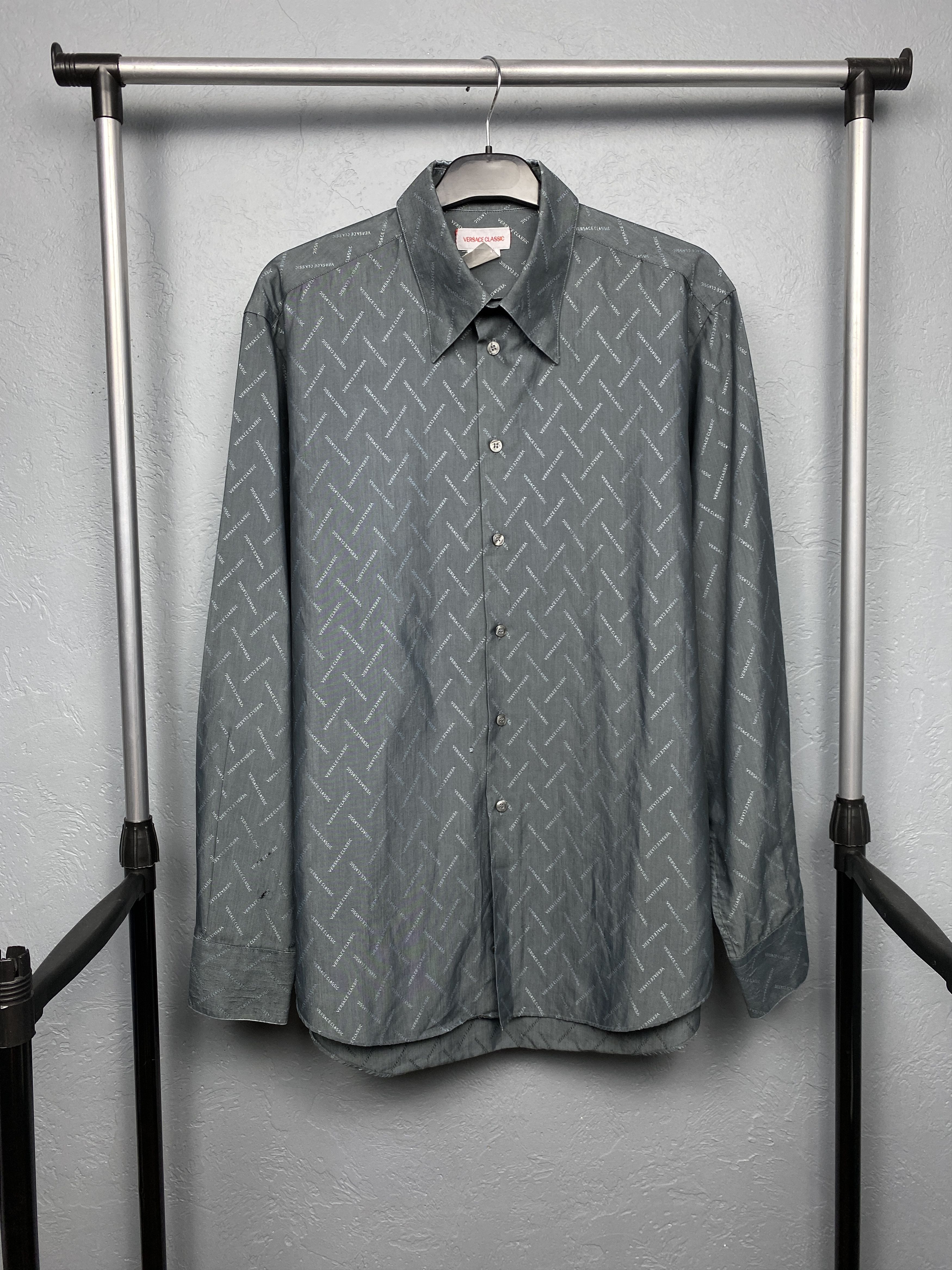 Versace Versace Classic Vintage Mens Long Sleeve Shirt Size US L / EU 52-54 / 3 - 1 Thumbnail