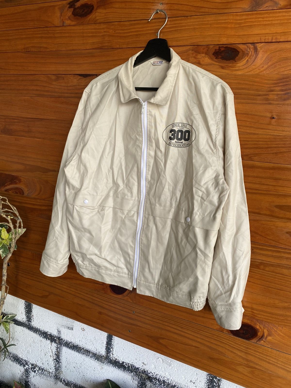 Vintage Vintage UNI Series Zip Jacket – Beige Workwear Style Jacket Size US L / EU 52-54 / 3 - 4 Thumbnail