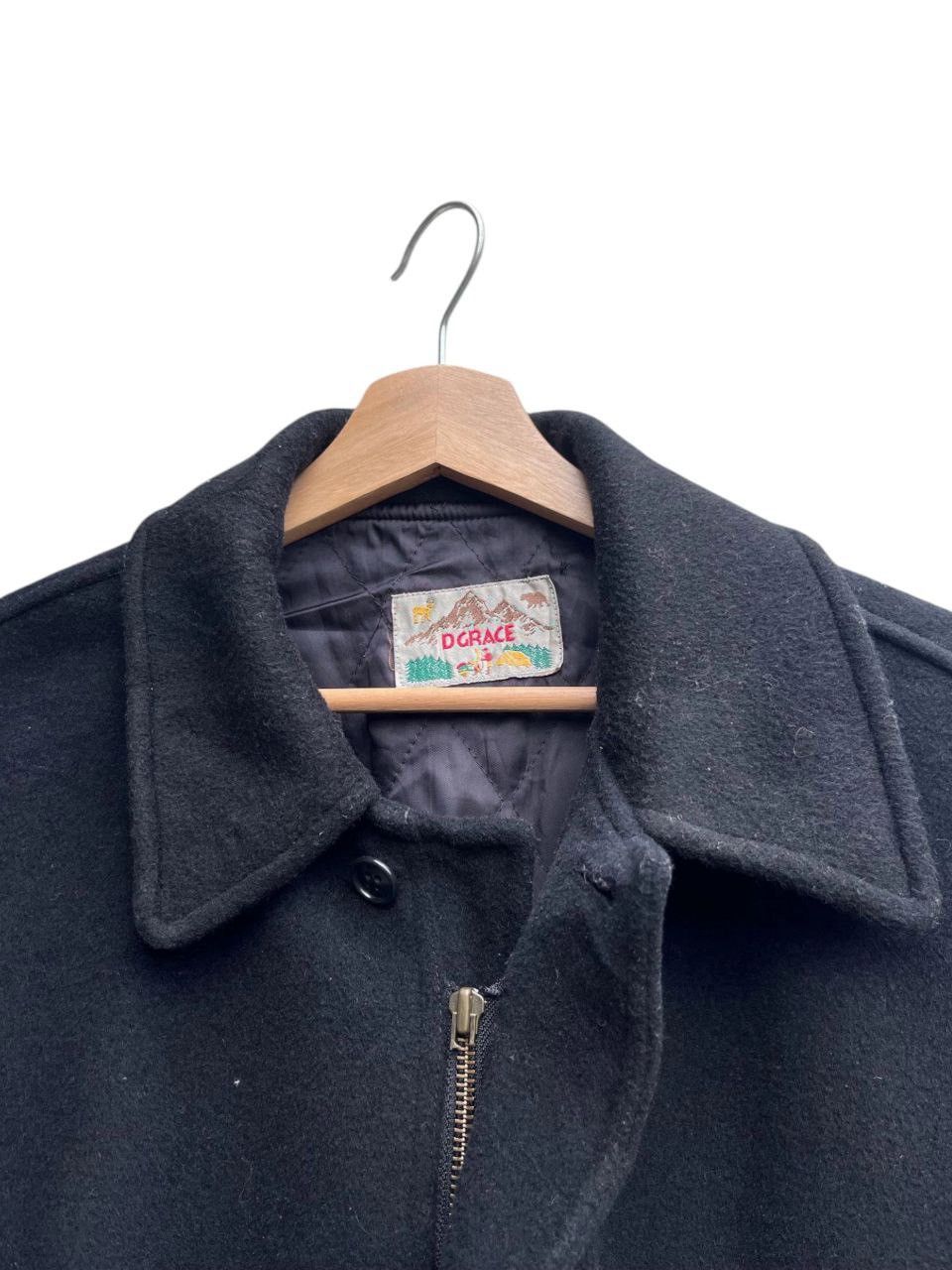 Japanese Brand Vintage D. Grace Sheepskin Leather Sleeve Varsity Jacket Size US M / EU 48-50 / 2 - 9 Thumbnail