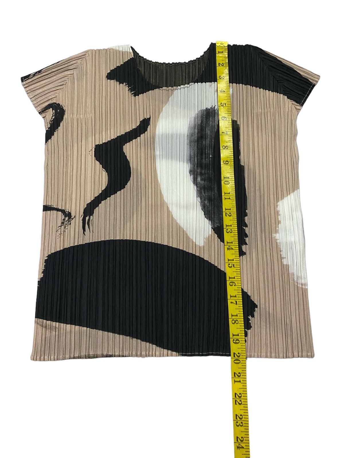 Pleats Please Issey Miyake Pleats Please Issey Miyake Pleated Abstract Print Plisse Top Size M / US 6-8 / IT 42-44 - 4 Thumbnail