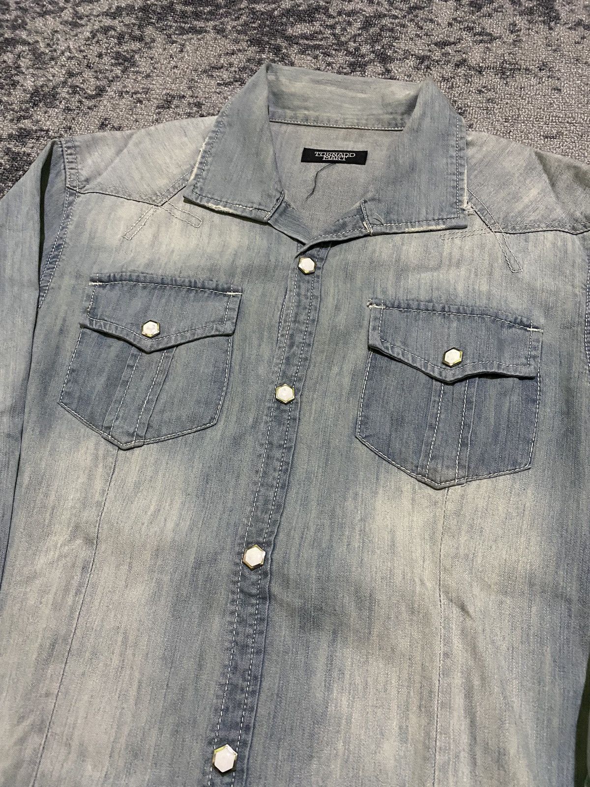 If Six Was Nine × Japanese Brand × Tornado Mart Tornado mart ifsixwasnine jeans shirt Size US M / EU 48-50 / 2 - 3 Thumbnail