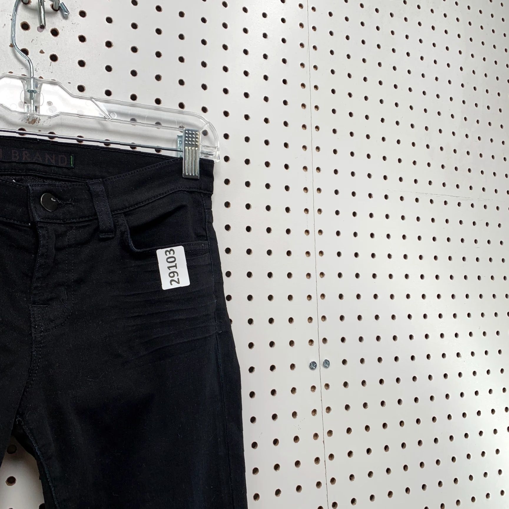 J Brand VINTAGE J Brand Black Denim Skinny Jeans Womens Size 25 Slim Fit Size 42" / US 20 - 7 Thumbnail
