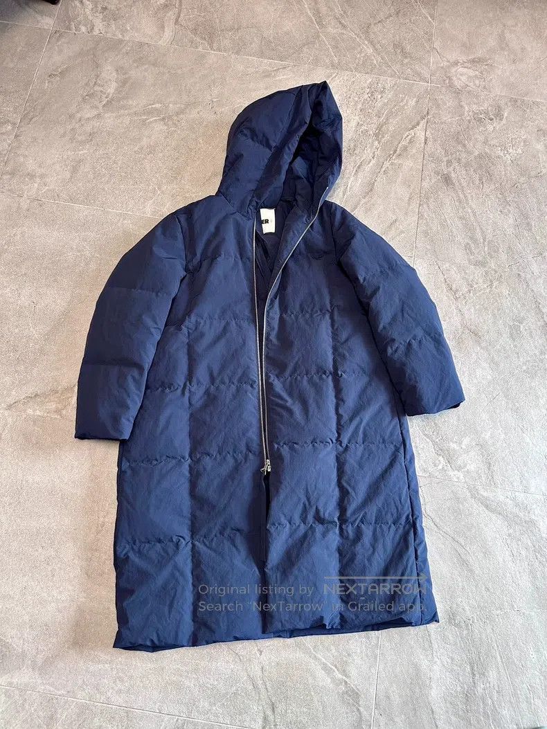 Jil Sander Jil Sander size 38 Navy Blue Zipper Puffy Down Jacket Size M / US 6-8 / IT 42-44 - 1 Thumbnail