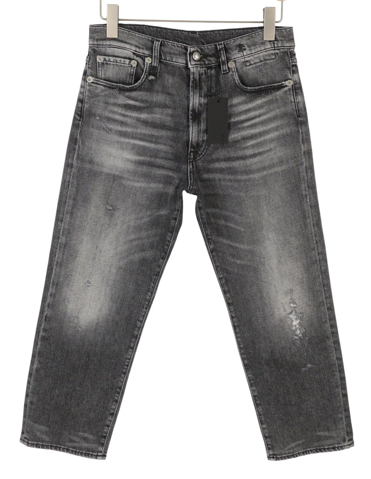 R13 BOYFRIEND 27 Vintage Grey Cropped Jeans 88837 Size 27" / US 4 / IT 40 - 2 Thumbnail