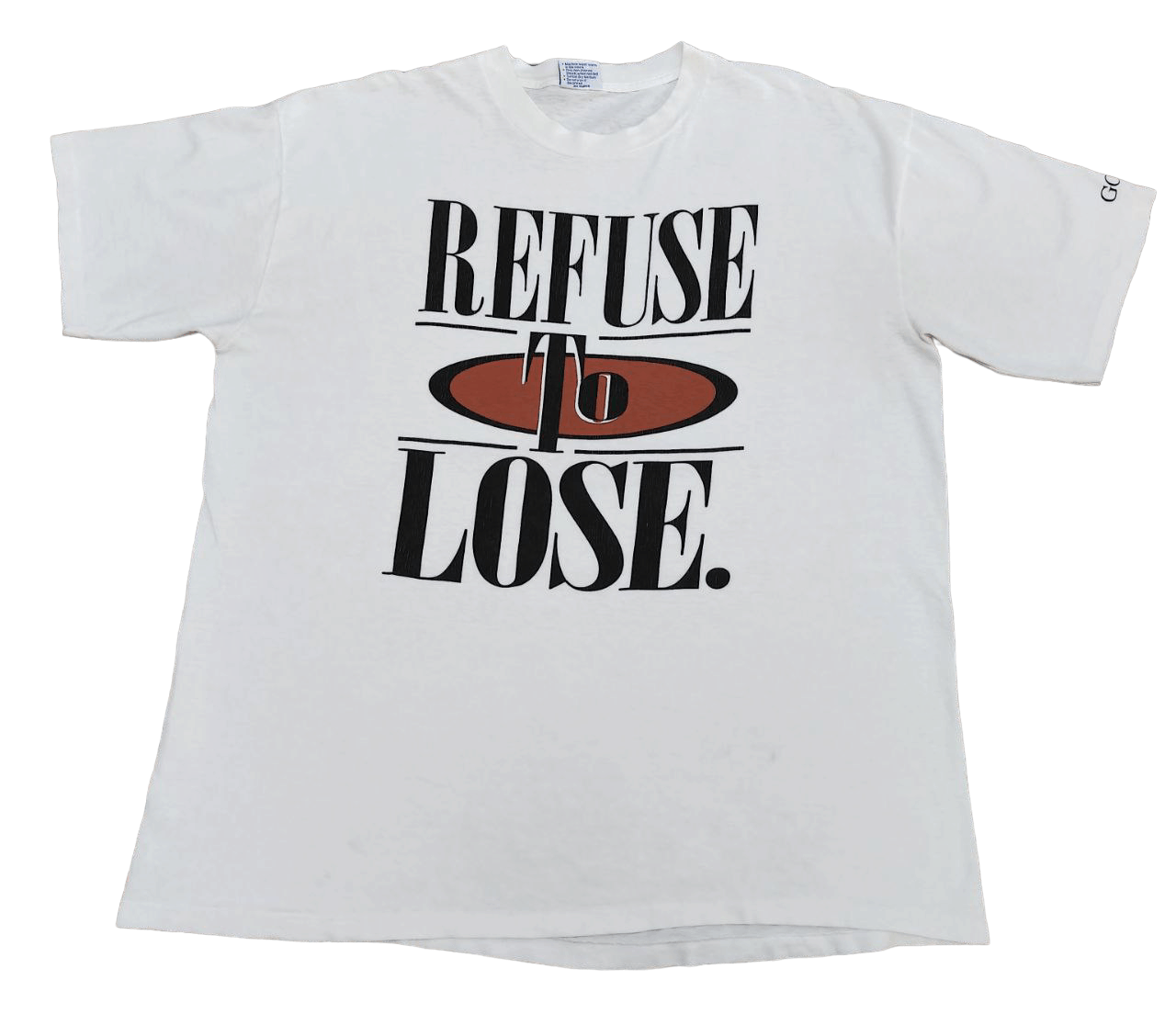 Vintage Vintage Single Stitch Refuse to Lose Wording T Size US XXL / EU 58 / 5 - 1 Thumbnail