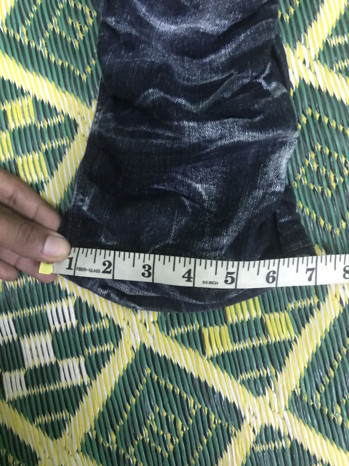 Japanese Brand Vintage Distressed Stacked Denim Jeans Washed Black Slim Fit Size US 33 - 17 Thumbnail