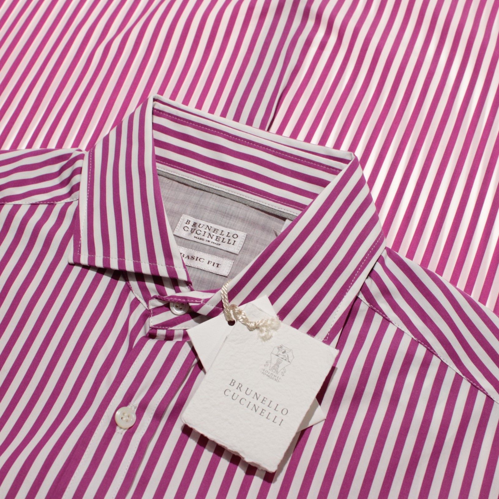 Brunello Cucinelli Brunello Cucinelli New with tags Shirt Size M US In Pink Size US M / EU 48-50 / 2 - 1 Thumbnail