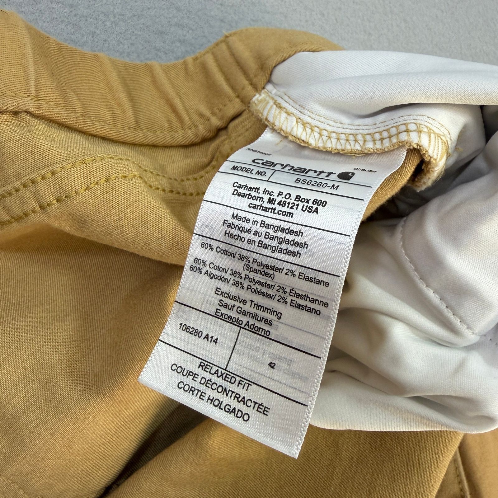 Carhartt Carhartt Force Relaxed Fit Shorts Men's 42 Tan 9" Inseam Size US 42 / EU 58 - 5 Thumbnail