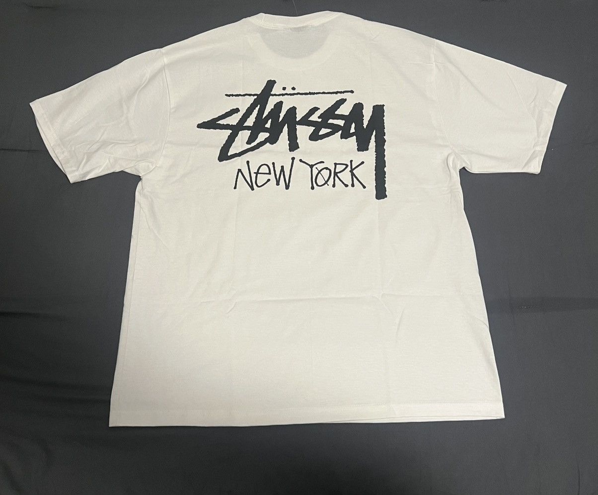 Stussy Stussy New York Exclusive Stock Tee White Size Large Size US L / EU 52-54 / 3 - 2 Thumbnail