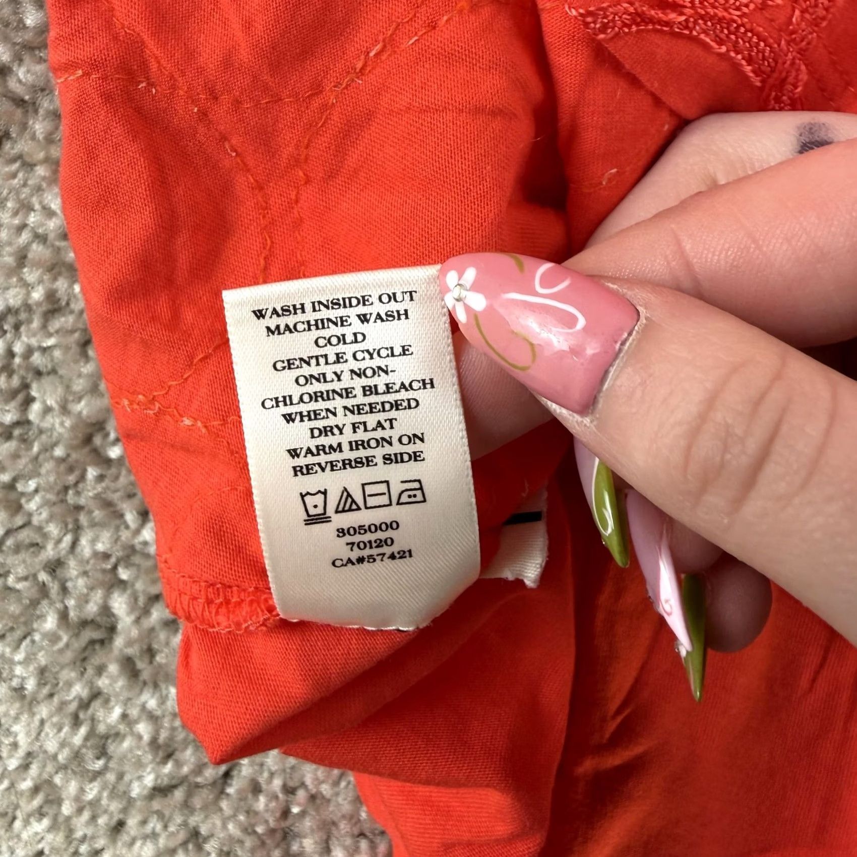 Ann Taylor Ann Taylor Tank Top Womens Medium Orange Scoop Neck Embroidered Geometric Size M / US 6-8 / IT 42-44 - 5 Thumbnail