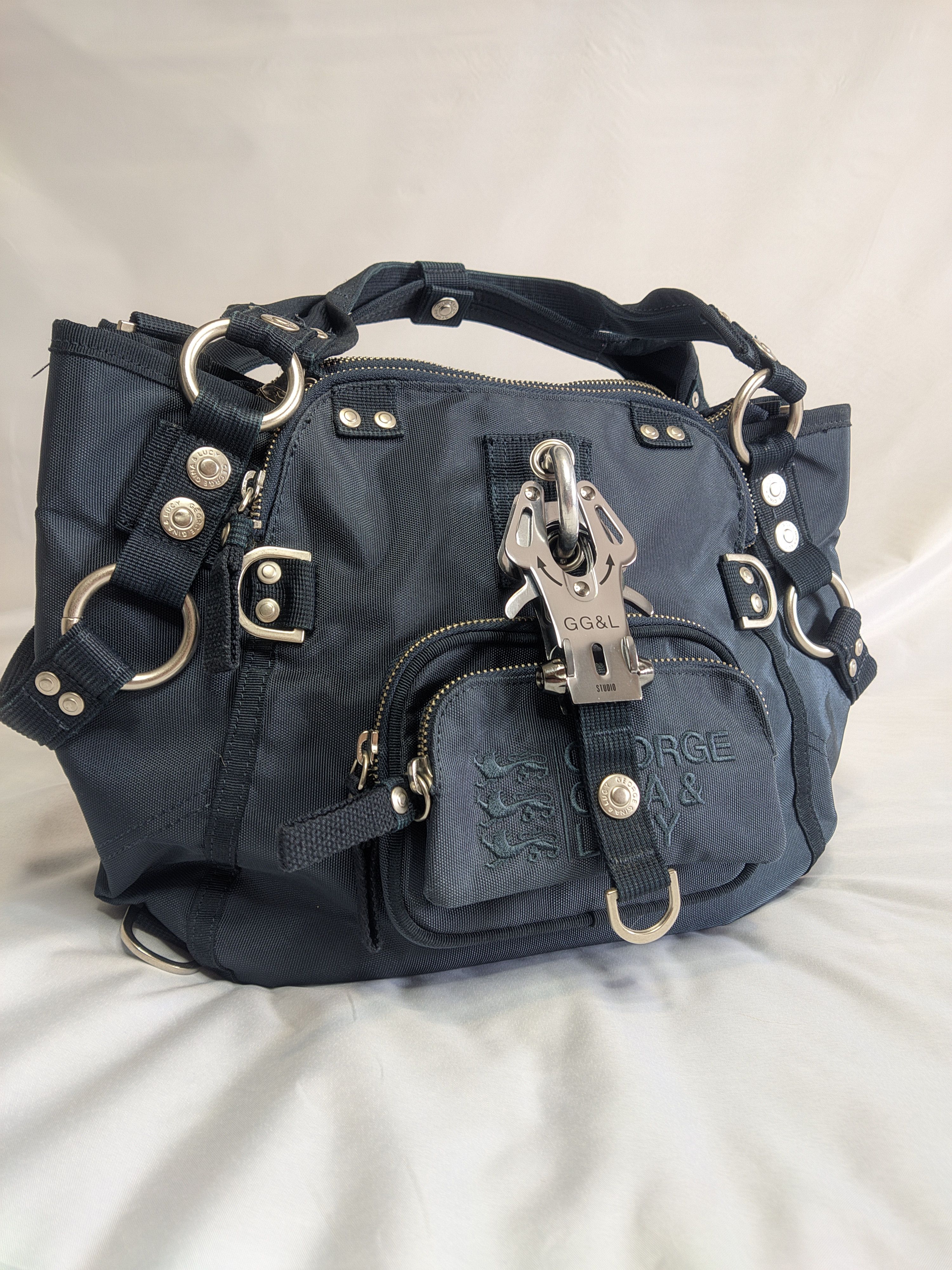 George Gina & Lucy George Gina & Lucy "Principessa" navy vintage bag | Grailed
