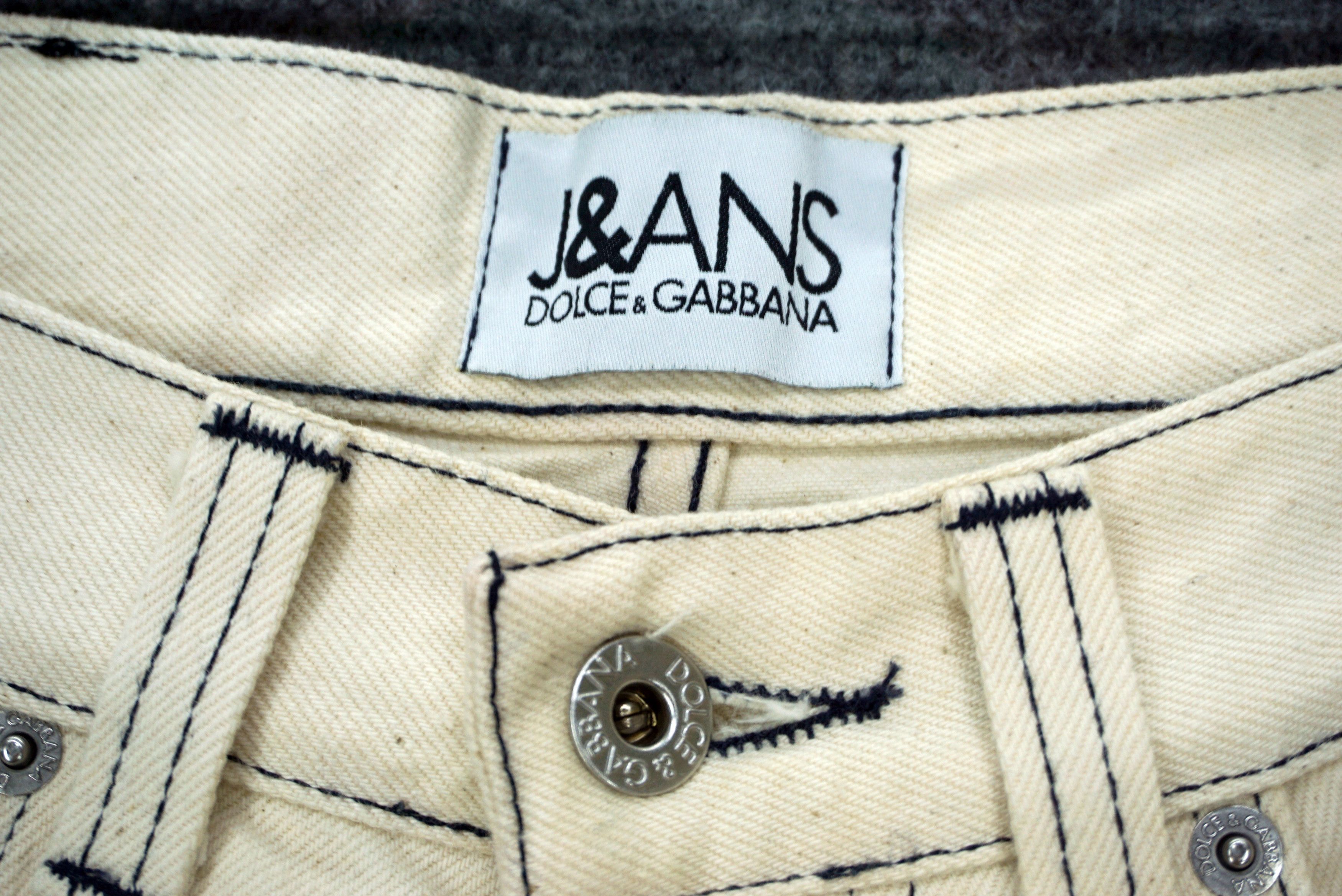Dolce & Gabbana D&G Jeans Size W30xL27.5 High-Waisted Cropped Denim Size US 30 / EU 46 - 5 Thumbnail