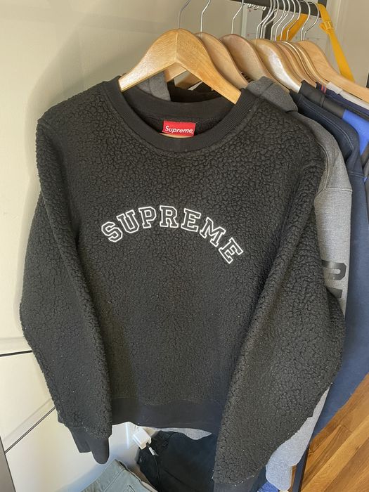 Supreme polartec best sale fleece crewneck