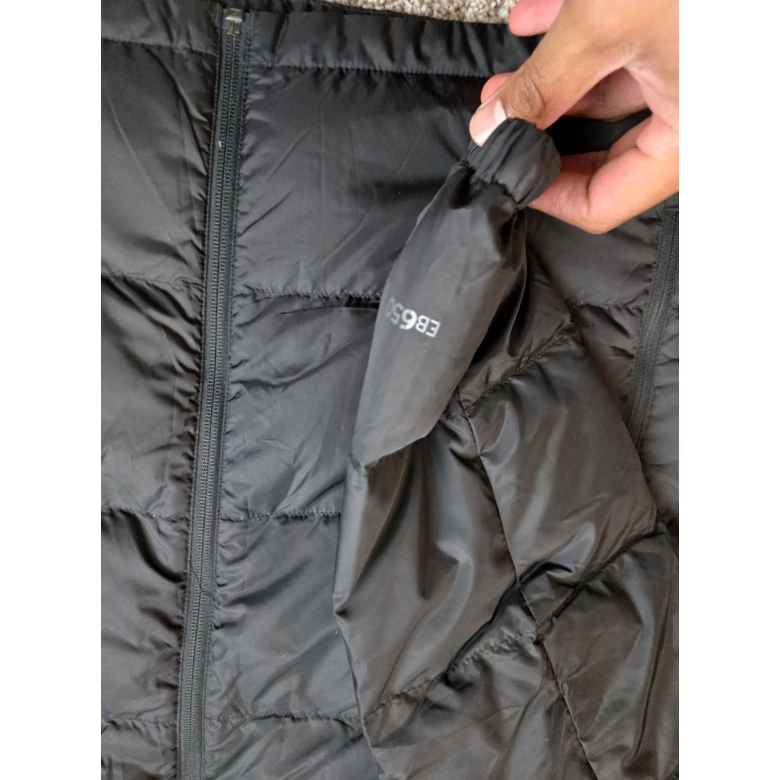 Eddie Bauer Eddie Bauer Jacket Mens Large Black Hooded Down Wide Channel Puffer Full Zip Size US L / EU 52-54 / 3 - 3 Thumbnail