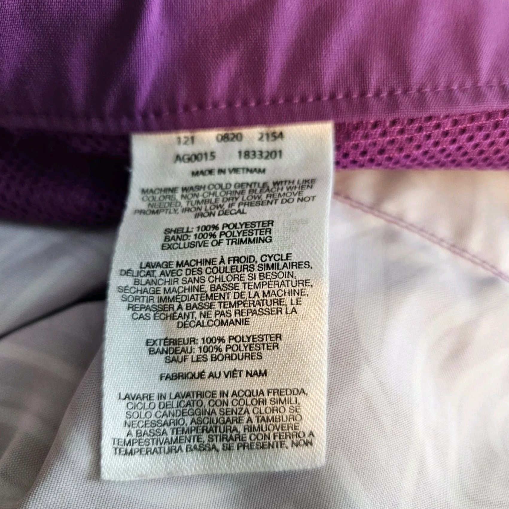 Vintage Columbia Womens Shorts XL Purple Mid Rise Pockets Drawstring Casual Activewear Pants Size 40" / US 18 - 3 Thumbnail
