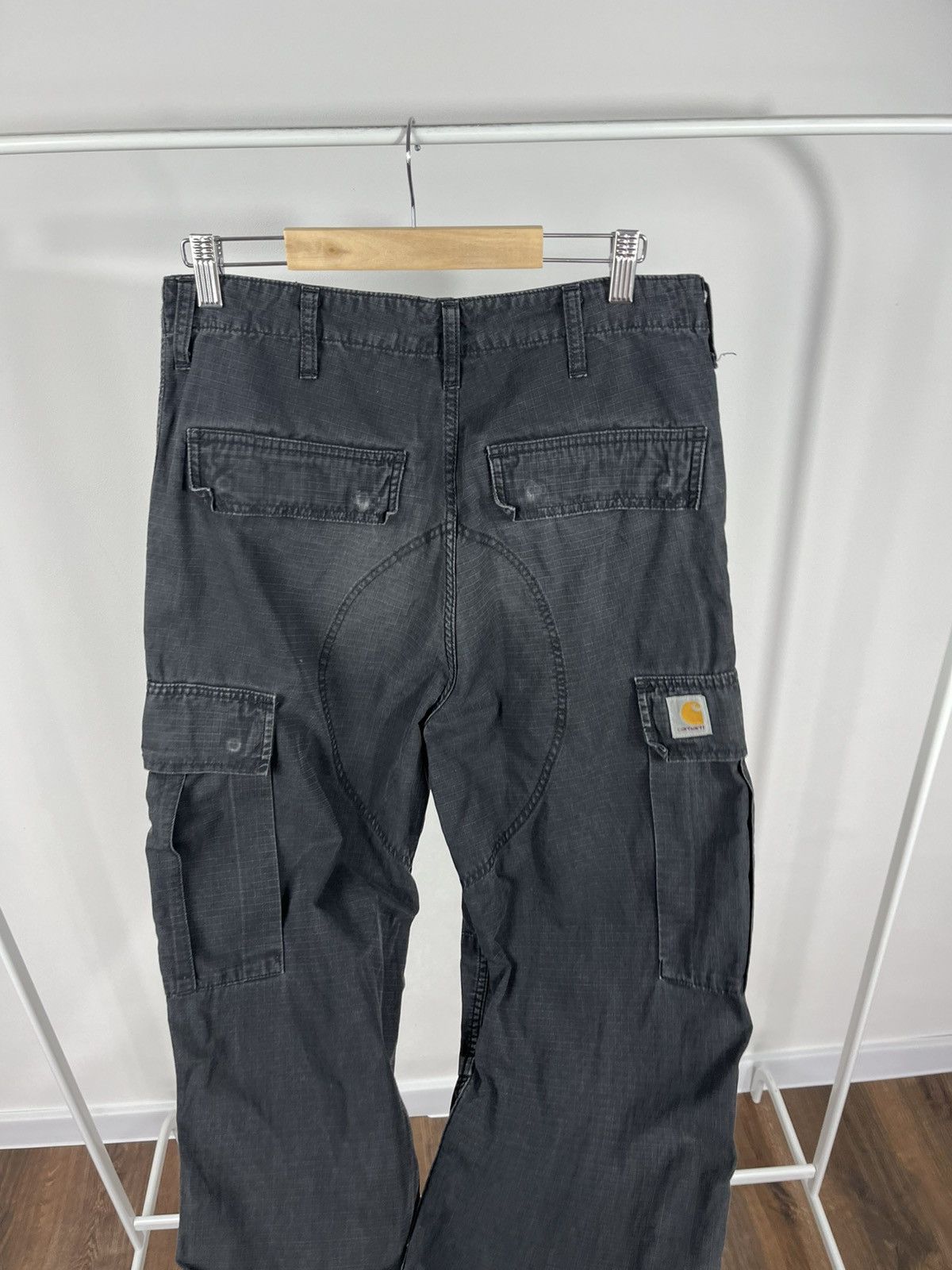Carhartt Cargo Pants W30 L32 Distressed Black Workwear