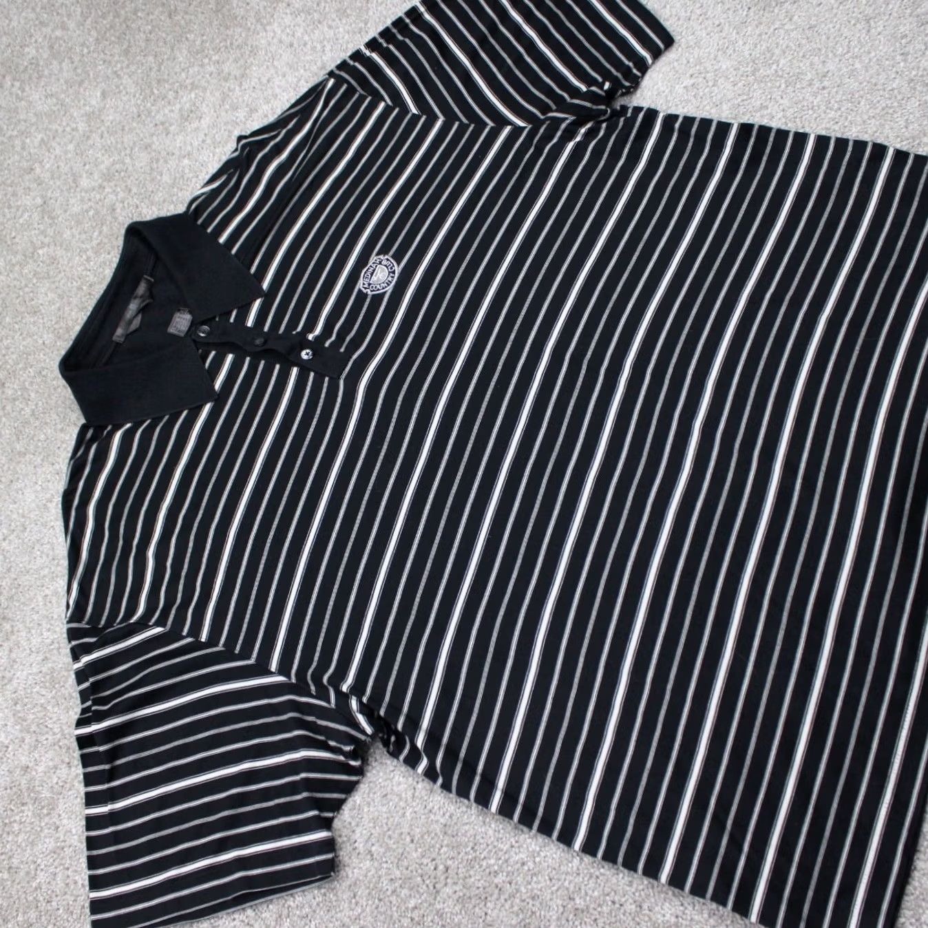 Nike Nike Tiger Woods Polo Shirt Mens XL Black Gray S/S Pullover Medinah CC Logo Size US XL / EU 56 / 4 - 7 Thumbnail