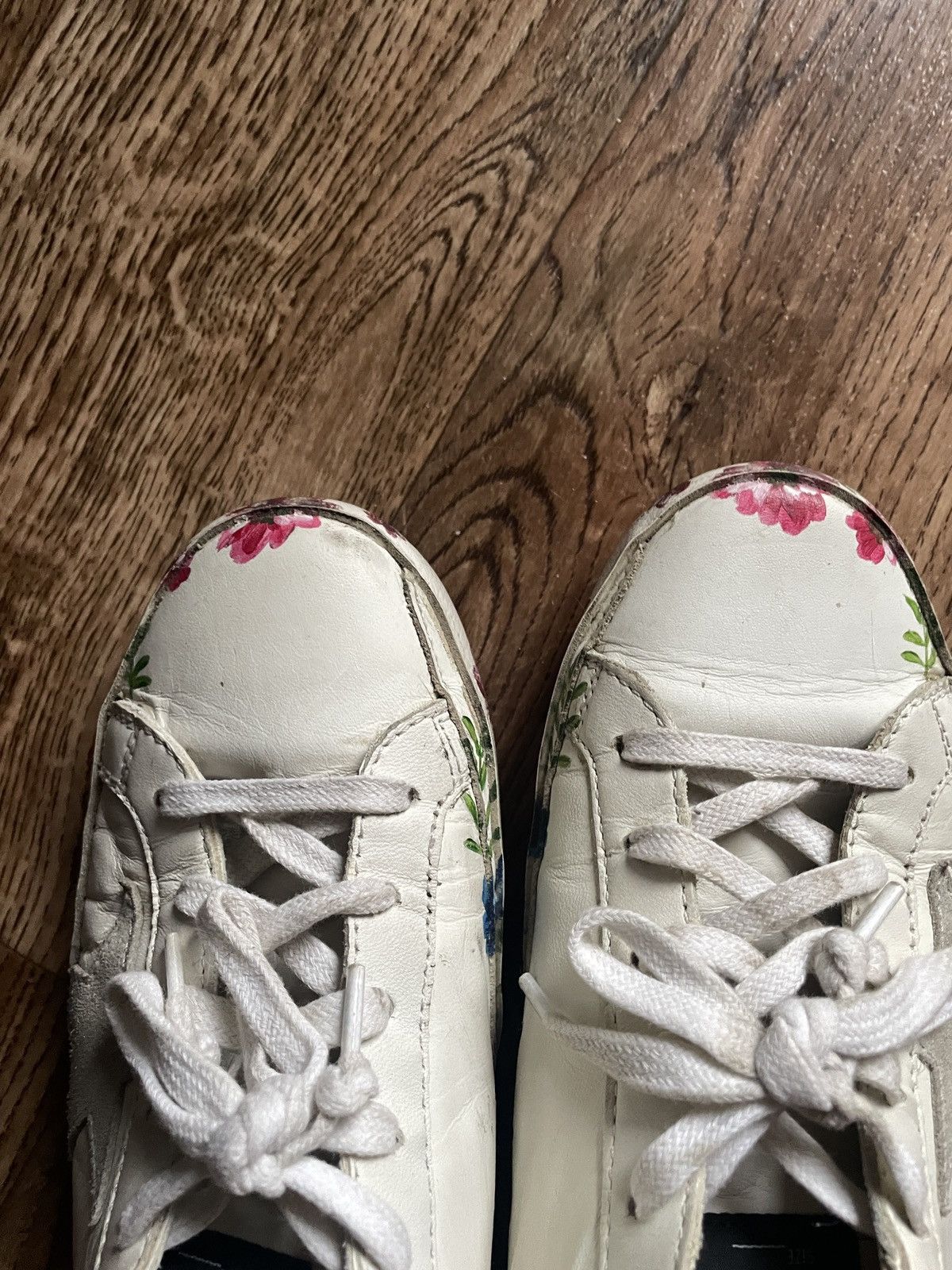 Golden Goose ❗️RARE ❗️ Golden Goose Superstar Floral Hand printed sneakers Size US 6 / IT 36 - 8 Thumbnail