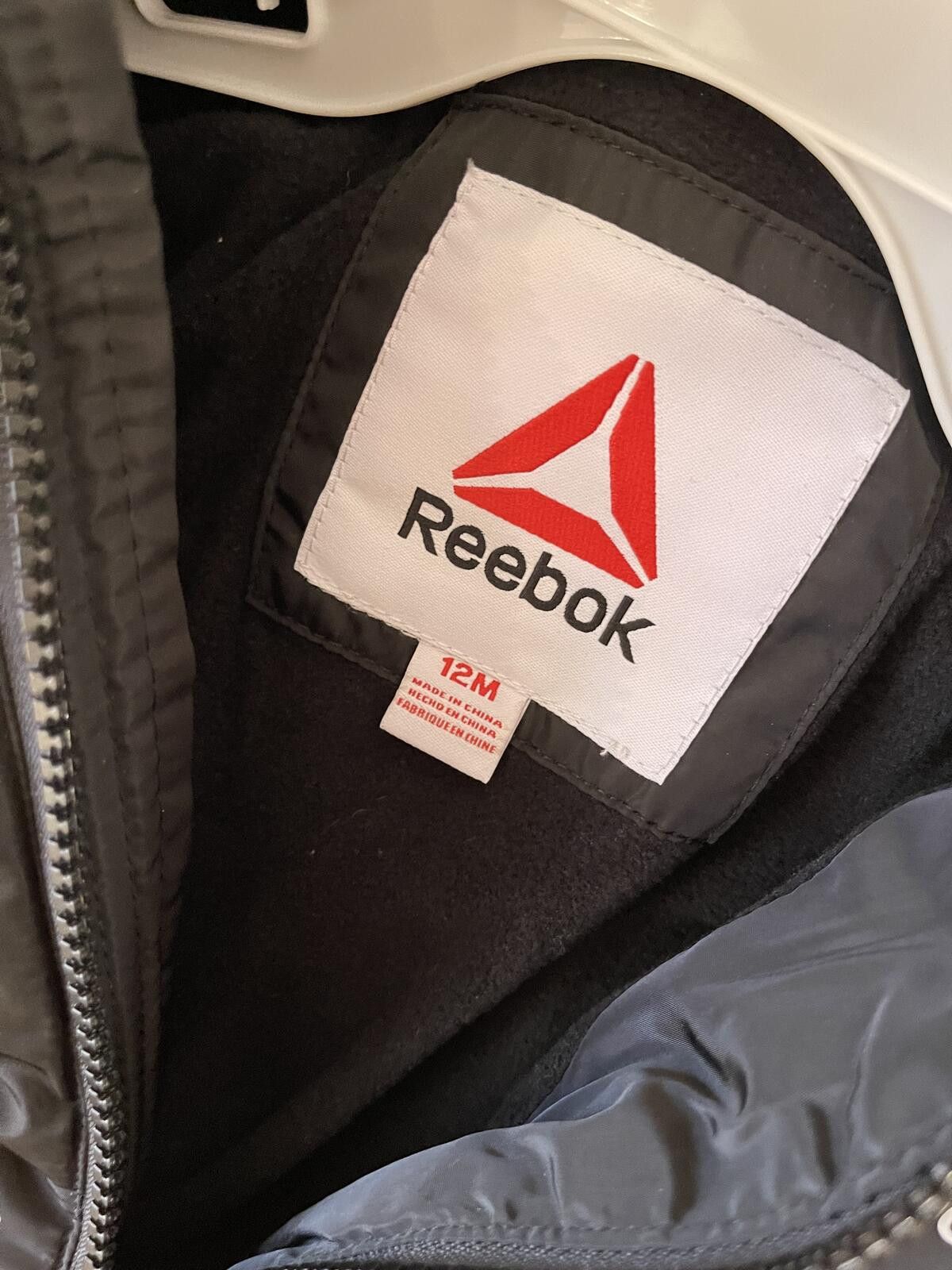 Reebok Reebok Baby Toddler Black Puffer Jacket with Hood Size 12M Size US M / EU 48-50 / 2 - 3 Thumbnail