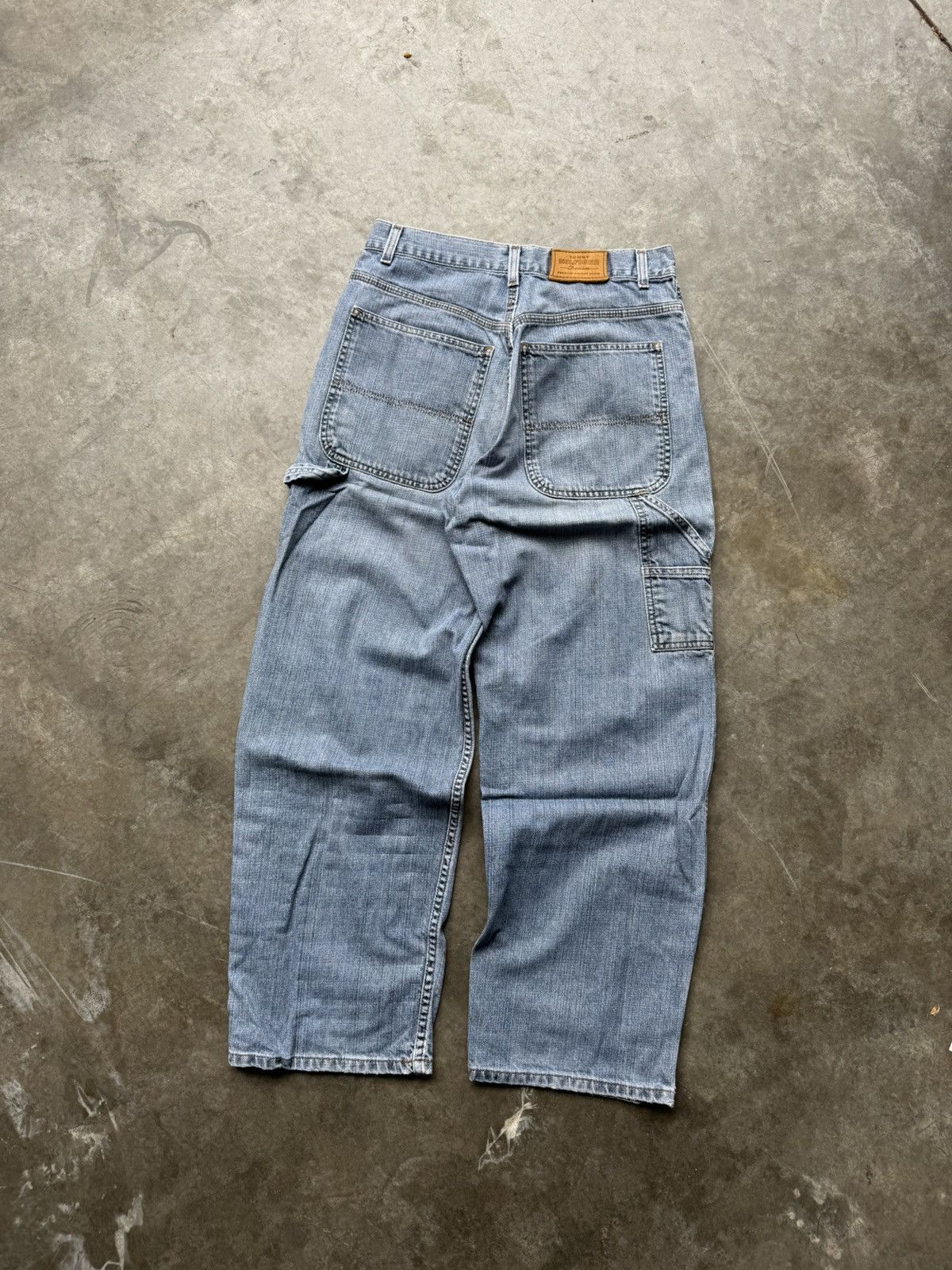 Tommy Hilfiger × Vintage Vintage 90’s/Y2K Tommy Hilfiger Baggy Carpenter Denim Size US 30 / EU 46 - 2 Thumbnail