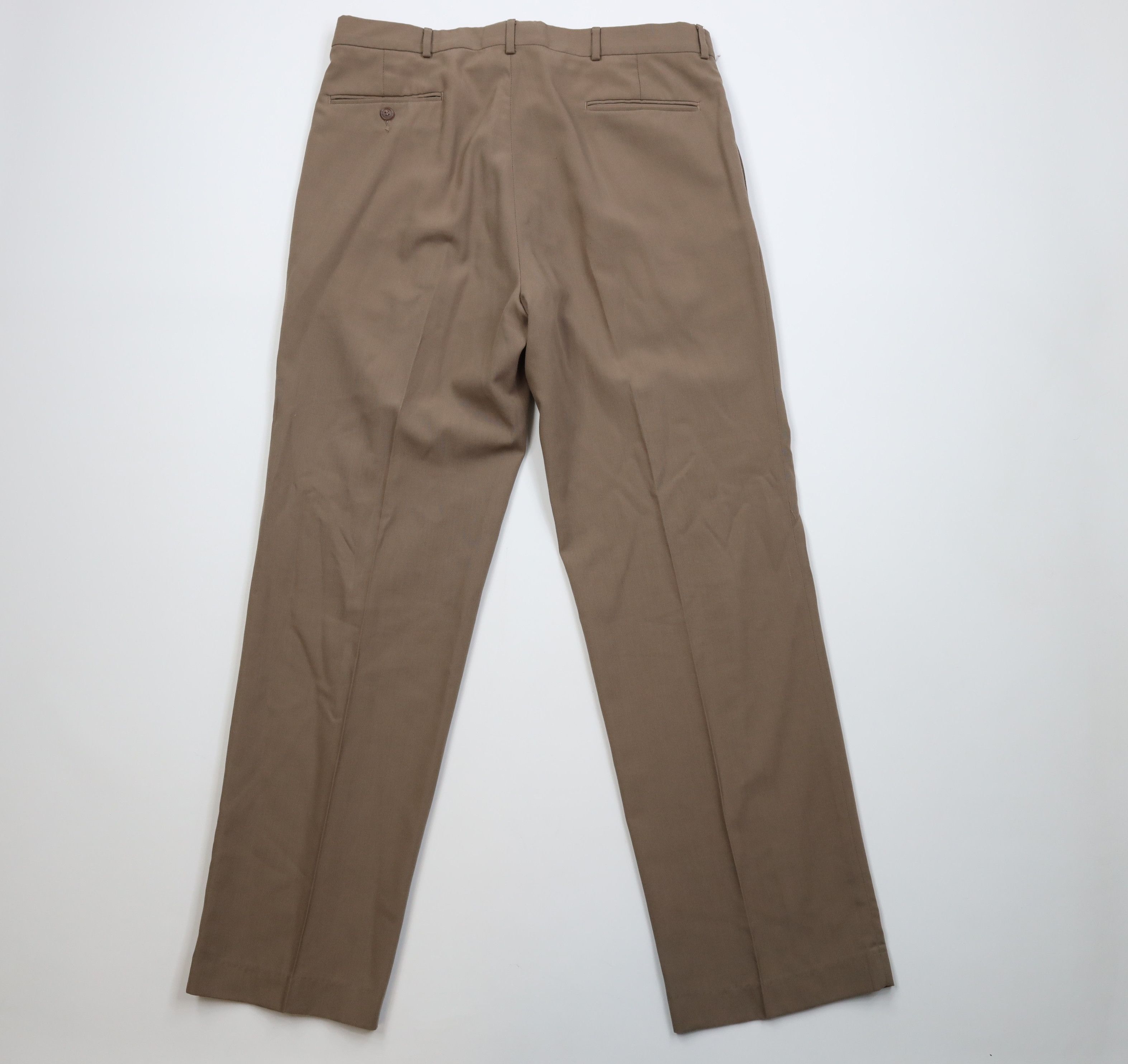 Vintage Vintage 90s Streetwear Wool Blend Knit Wide Leg Chino Pants Size US 36 / EU 52 - 10 Thumbnail