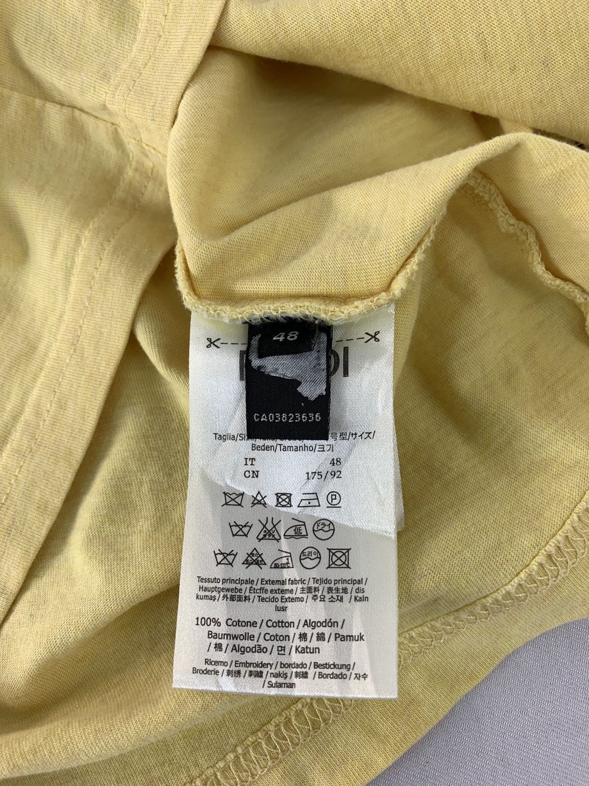 Fendi Fendi Roma Italia Cup Coffee Graphic Screen Printed Tee Size US S / EU 44-46 / 1 - 7 Thumbnail