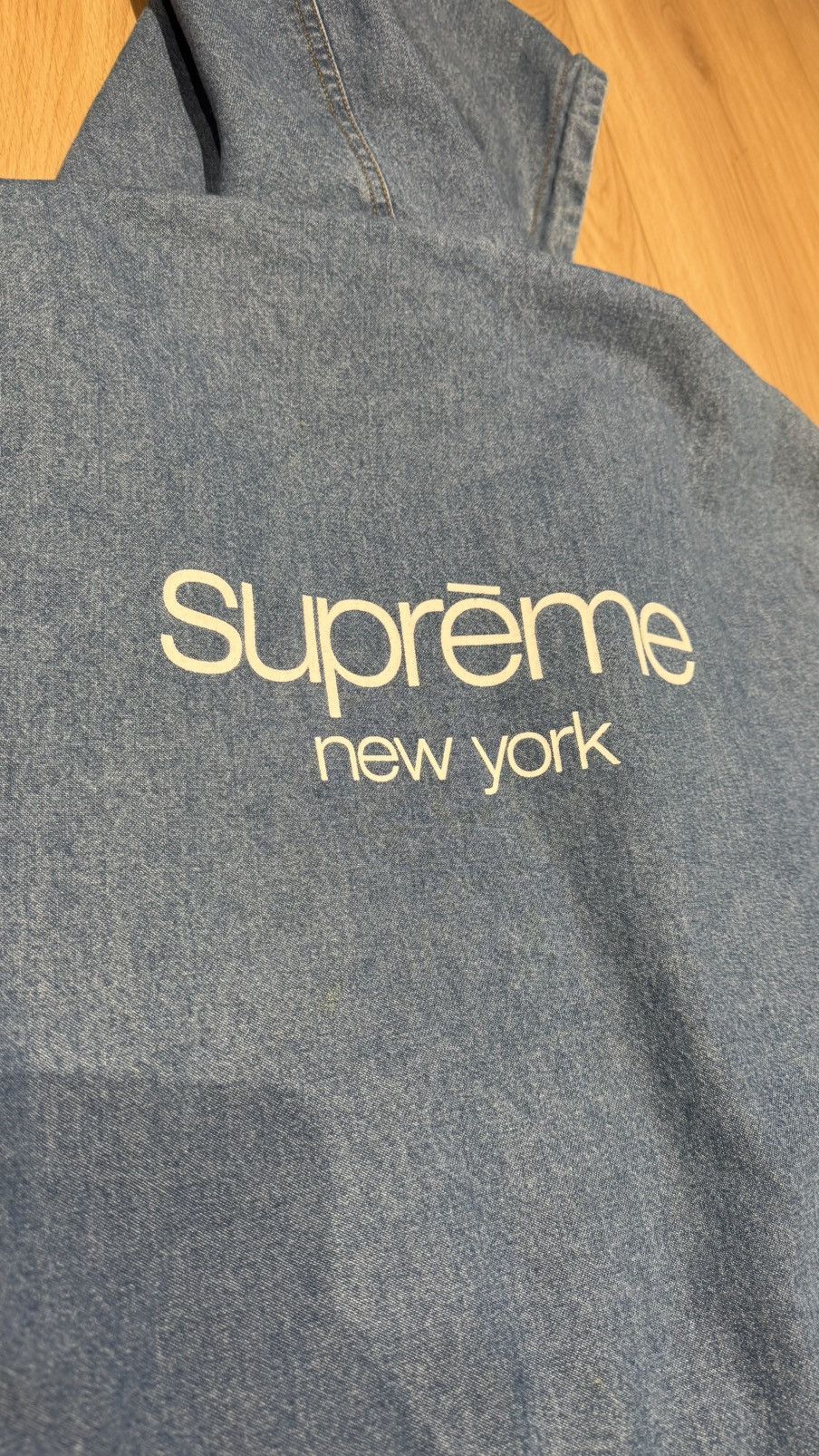Supreme Supreme Denim Parka Jacket Coat ss14 classic logo rare Size US XL / EU 56 / 4 - 4 Thumbnail