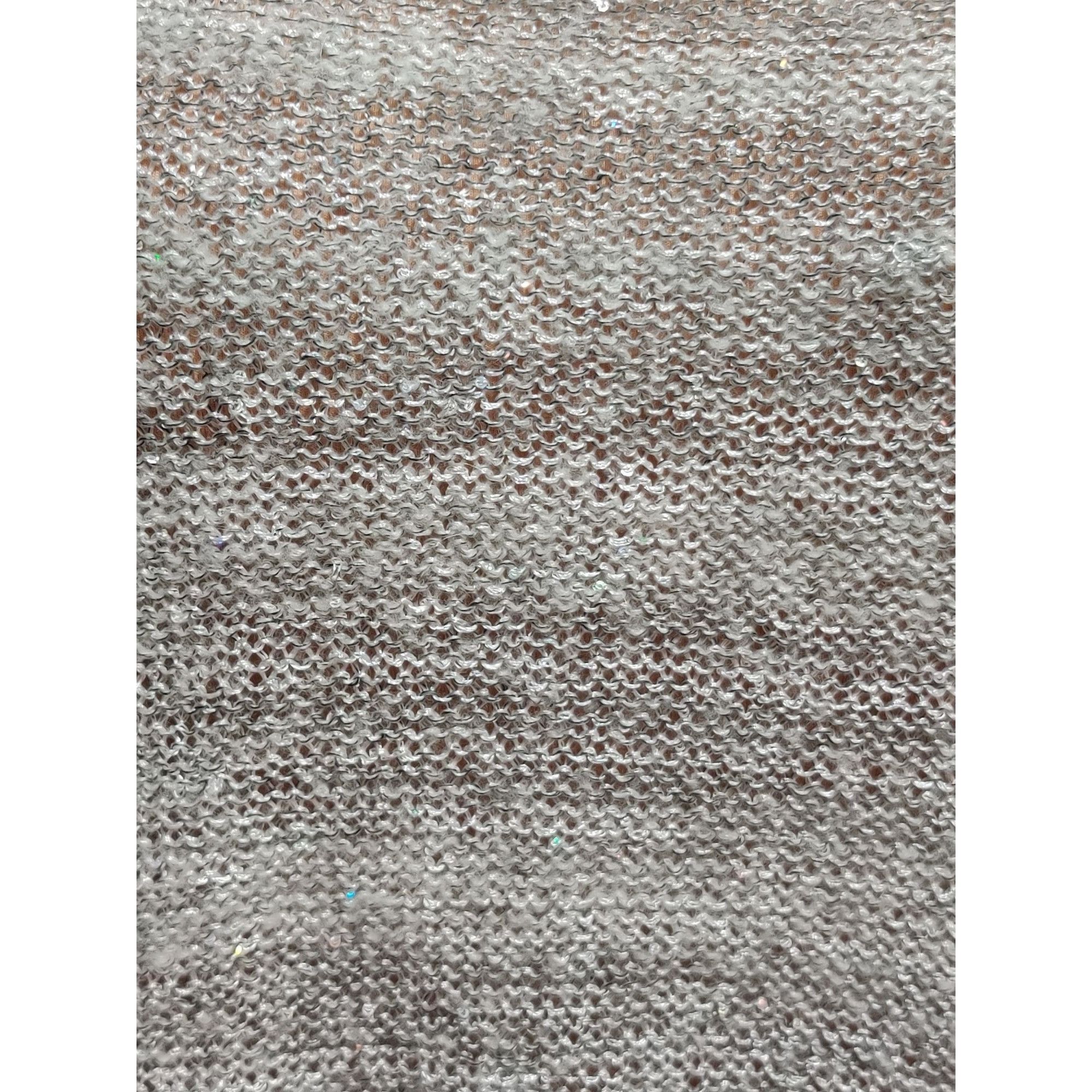 Other ANA XL Womens Sweater Silver Gray Knit Holographic Sequin Sc Size XL / US 12-14 / IT 48-50 - 10 Thumbnail