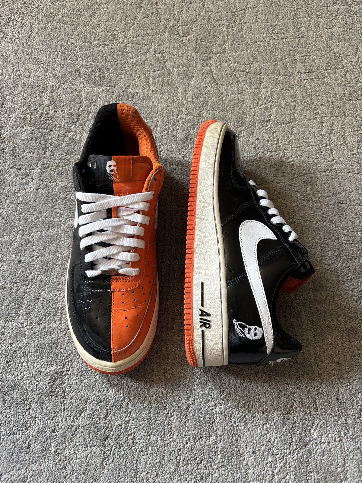 Nike Nike Air Force 1 Premium Halloween 2006 Black/White-Orange Size US 9 / EU 42 - 14 Thumbnail
