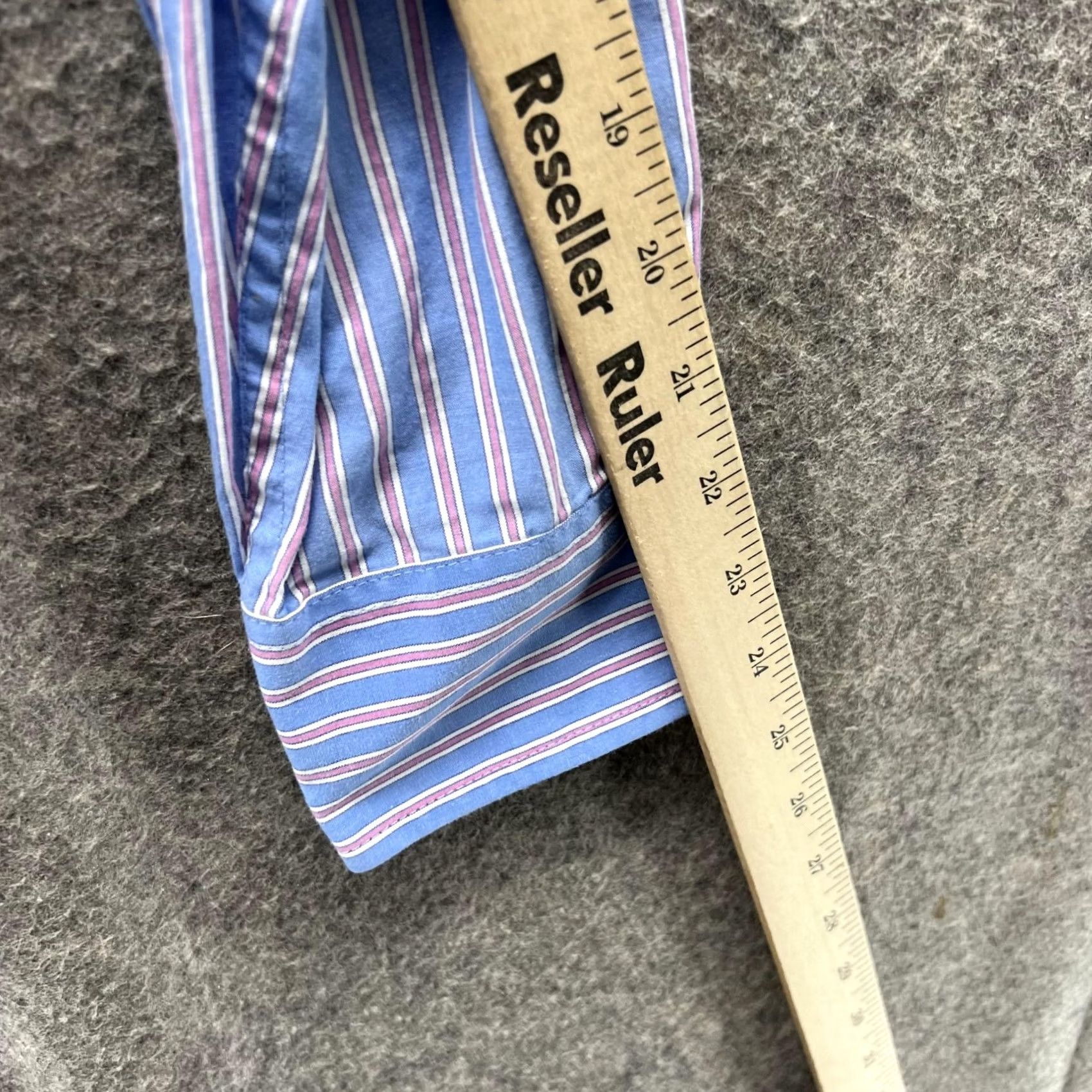 Izod VINTAGE Izod Shirt Men Small Blue Casual Button Down Striped Premium Essentials - IZOD Button-Up/Collar-Down/All Seasons/Men/Blue/Striped/Small Size US S / EU 44-46 / 1 - 6 Thumbnail