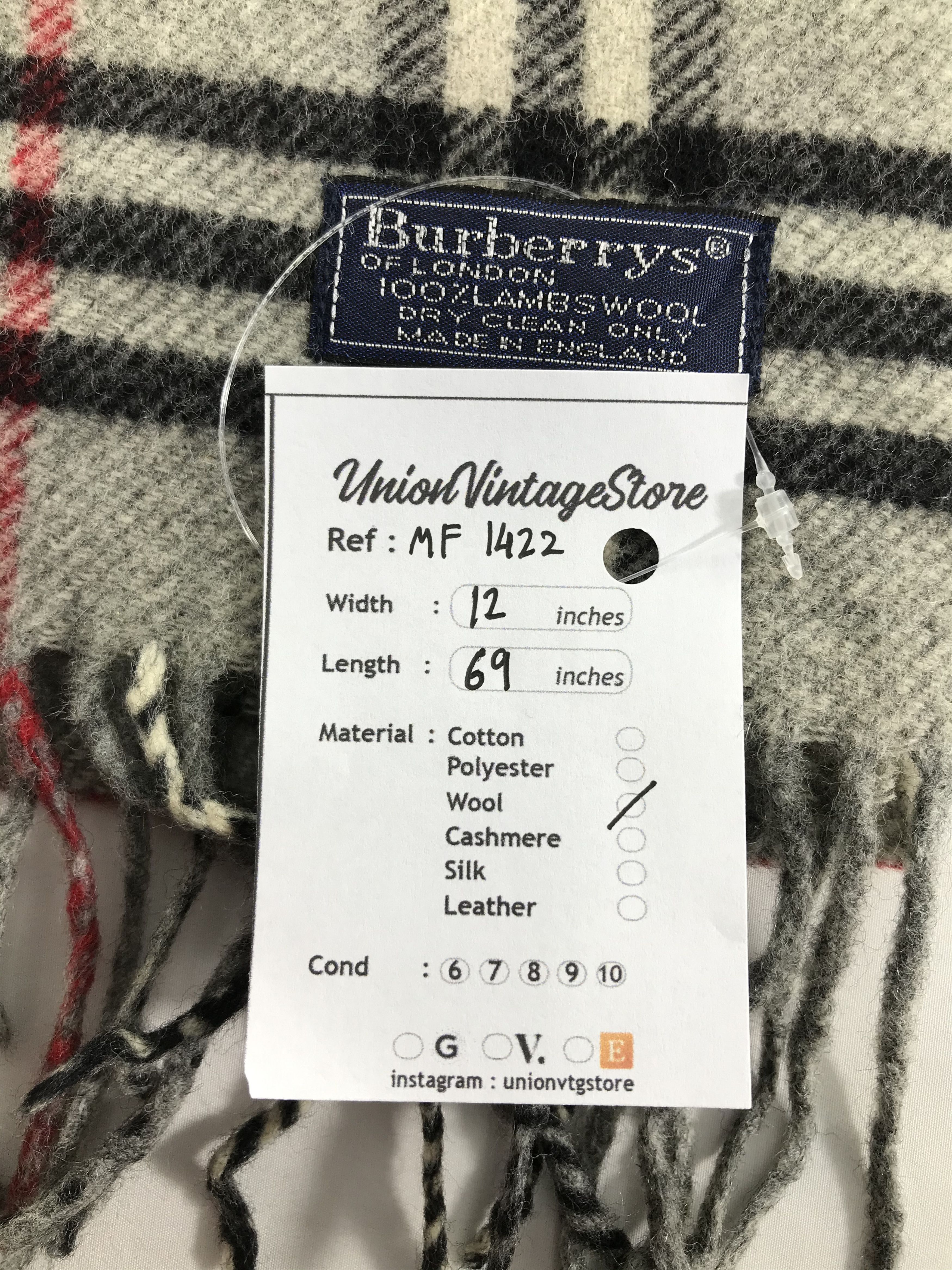 Burberry Vintage Burberry Scarf/Muffler/Neckwear MF1422 Size ONE SIZE - 5 Thumbnail