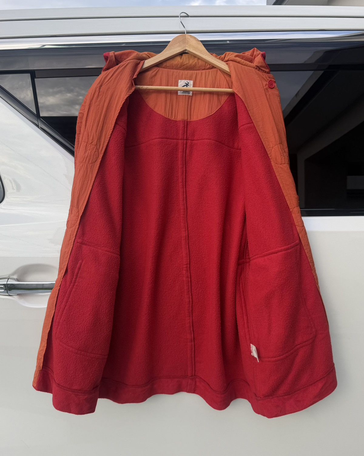 Hai Sporting Gear Vintage HAI Sporting Gear Issey Miyake Red Duffle Coat Japan Size US M / EU 48-50 / 2 - 2 Thumbnail
