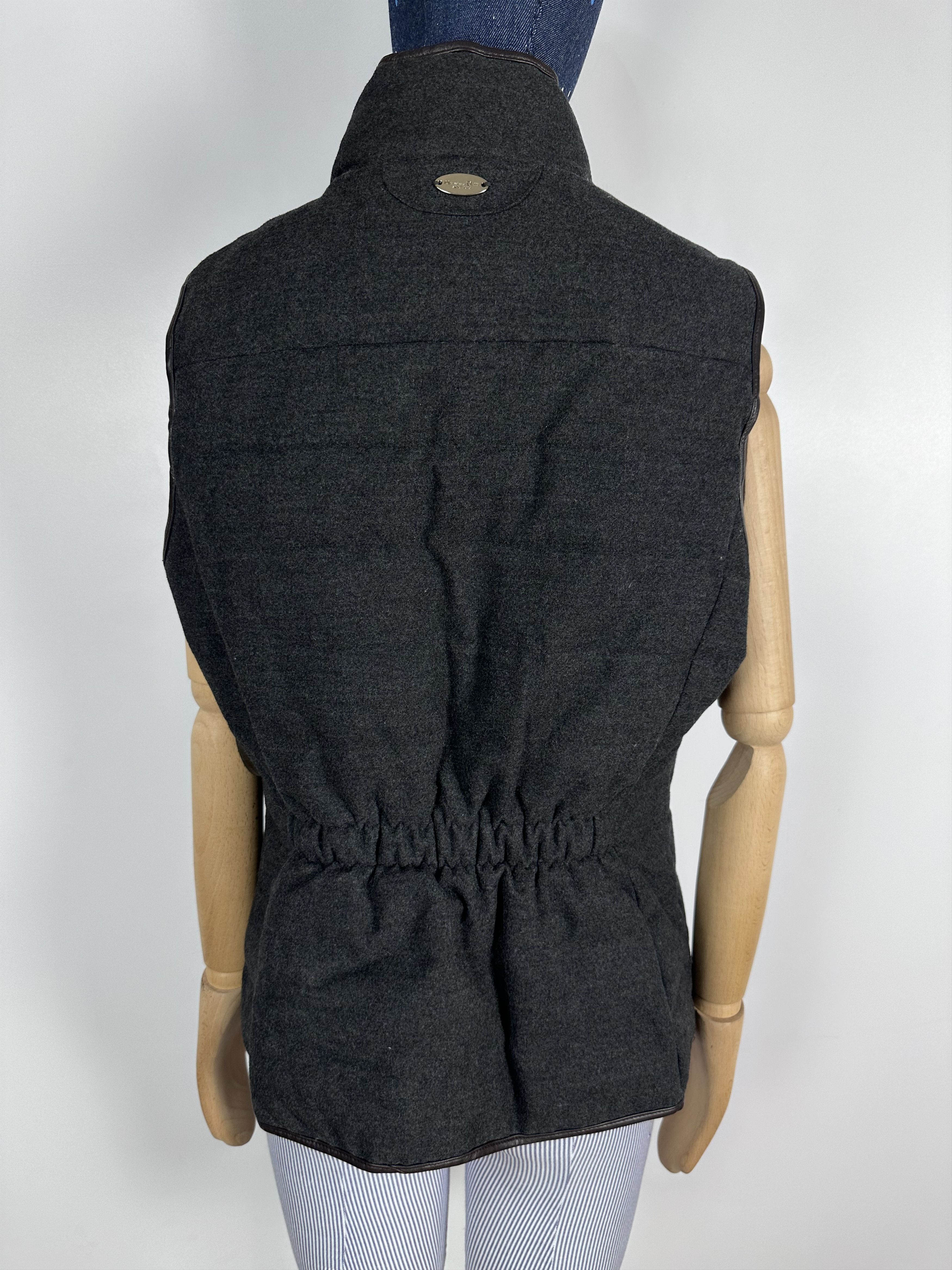 Massimo Dutti Massimo Dutti Womens Wool Vest Coat Gray Size L Size L / US 10 / IT 46 - 6 Thumbnail