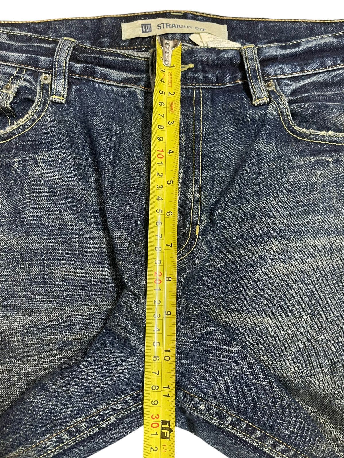 Gap Vintage Y2K Gap Blue Mud Faded Wash Straight Leg Fits Jeans Size US 36 / EU 52 - 15 Thumbnail