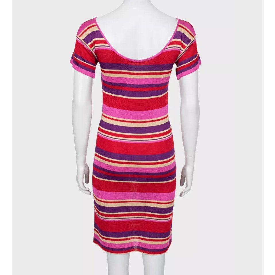 Dior Christian Dior Striped Fitted Dress - Size XS (IT38) Size XS / US 0-2 / IT 36-38 - 3 Thumbnail