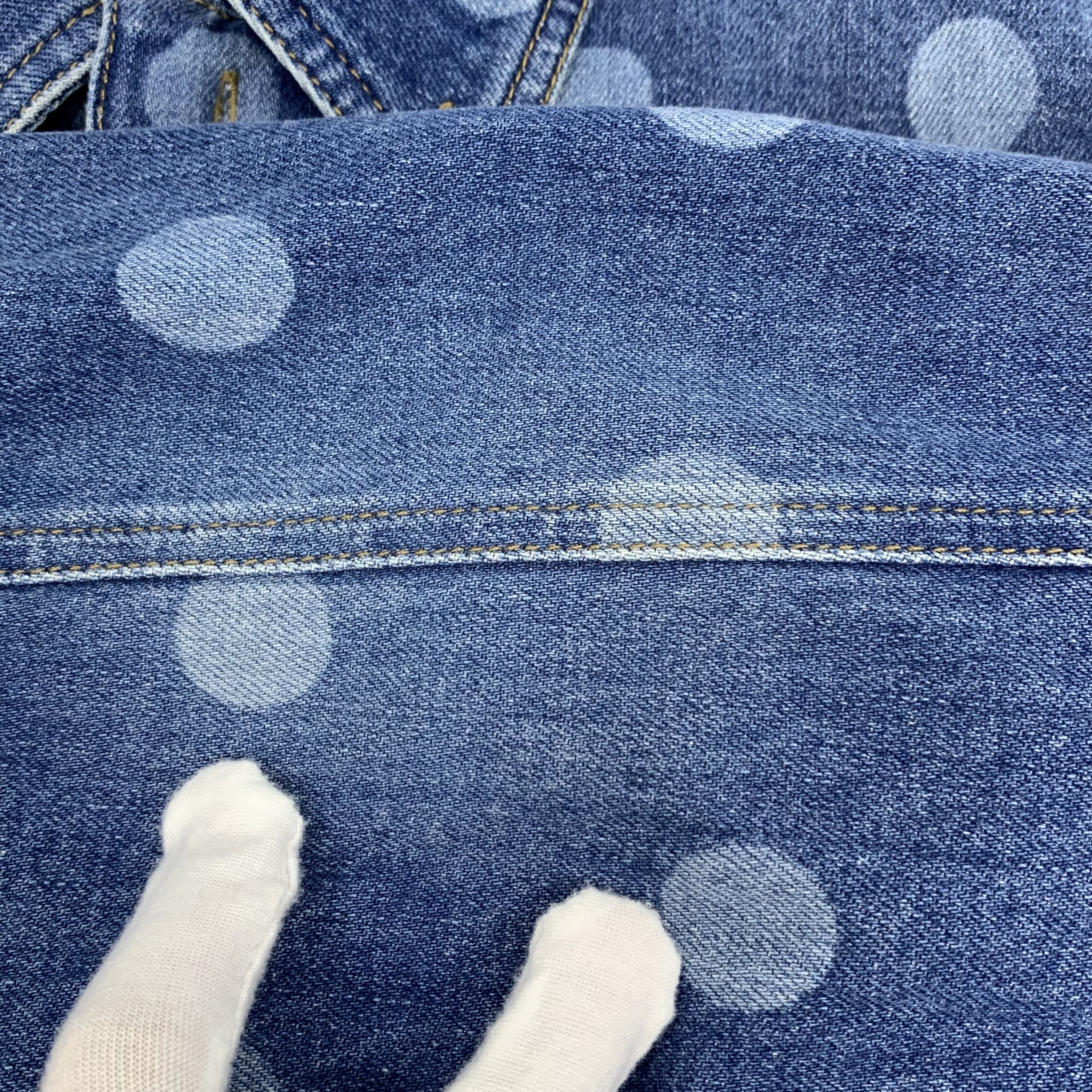 Burberry Burberry Polka Dot Denim Jacket Blue (L) Size L / US 10 / IT 46 - 9 Thumbnail