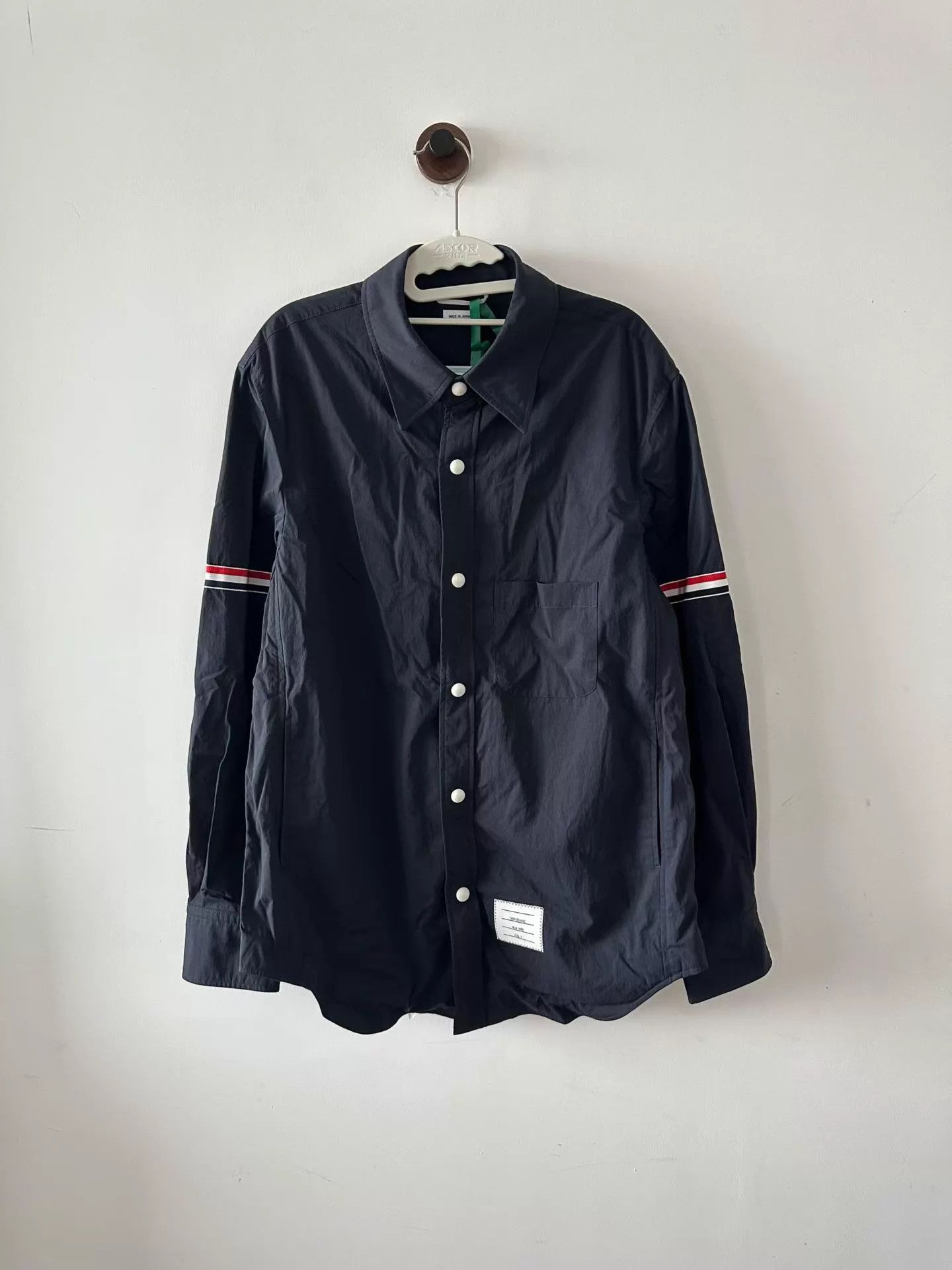 Thom Browne Thom Browne Double Logo Shirt-Jacket Size 2 Tried On Size US M / EU 48-50 / 2 - 1 Thumbnail