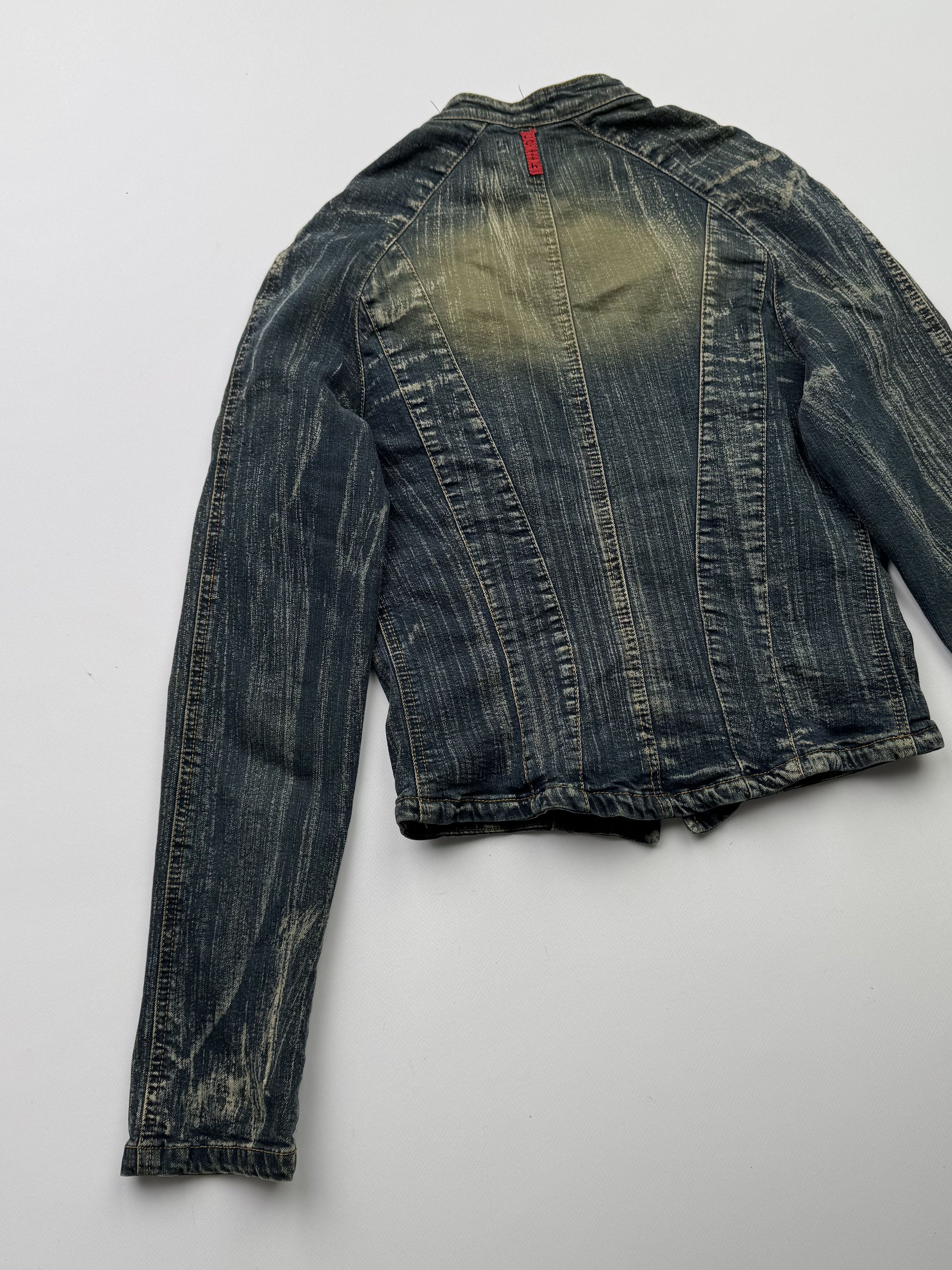 Japanese Brand Vintage Cropped Denim Jacket B720(V528)E2 Size XS / US 0-2 / IT 36-38 - 6 Thumbnail