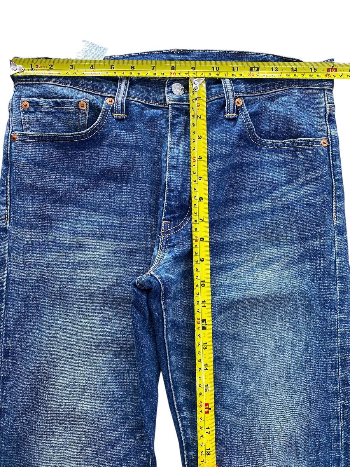 Levi's Levi’s Faded Blue Wash Whiskered Style Skinny Jeans Size US 32 / EU 48 - 6 Thumbnail