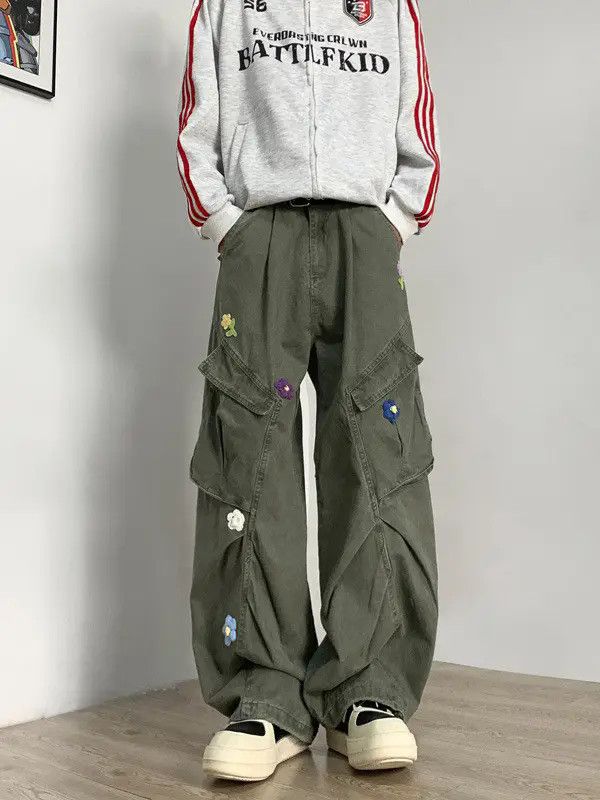 Japanese Brand × Jean Retro embroidered pure cotton pocket jeans Size US 32 / EU 48 - 3 Thumbnail