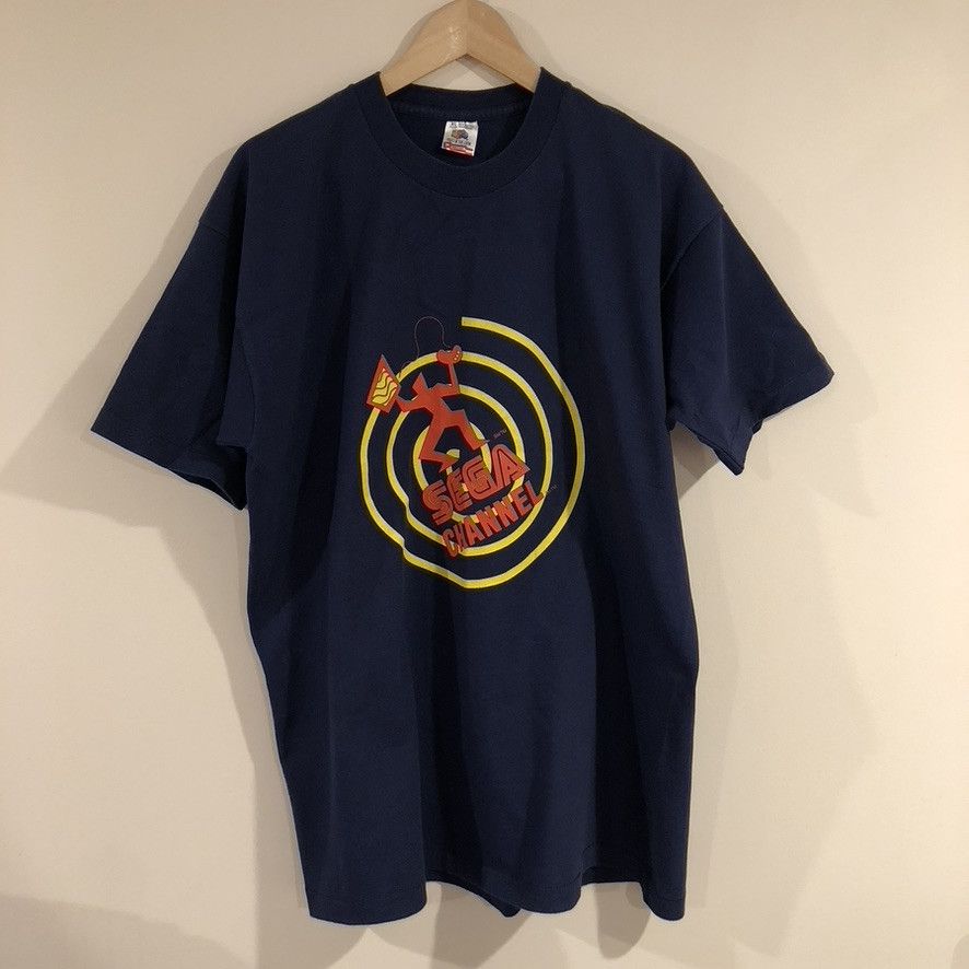 Vintage 1994 SEGA Channel Promotional Tee 'Stop Just Watching TV' Size US XL / EU 56 / 4 - 1 Thumbnail