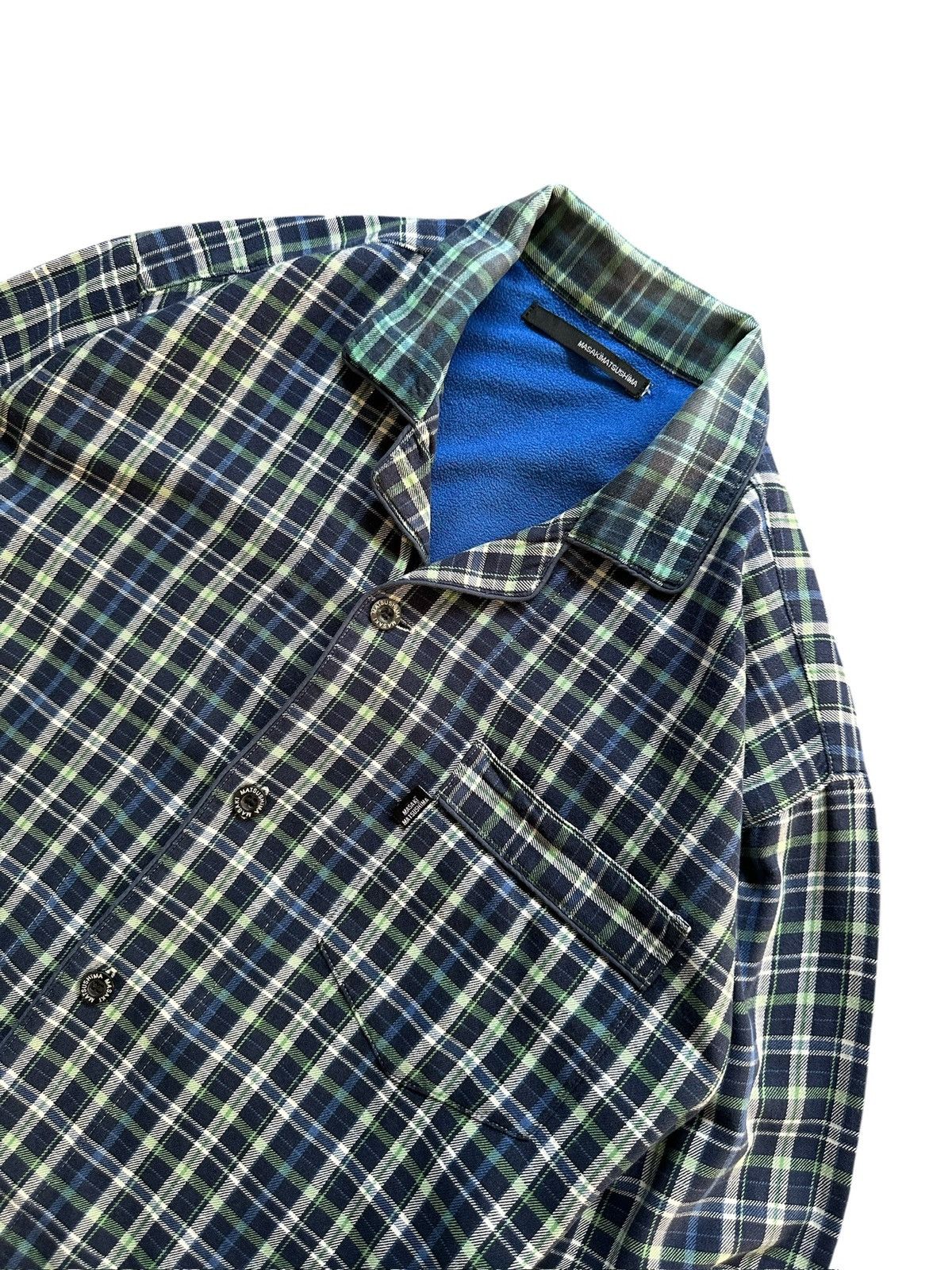 Masaki Matsushima 00's Masaki Matsushima flannel plaid open color shirt Size US L / EU 52-54 / 3 - 5 Thumbnail