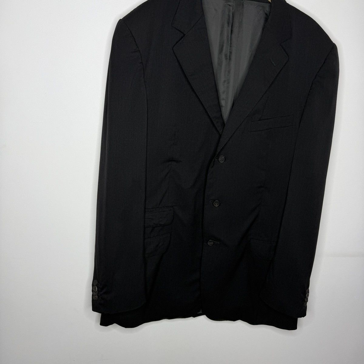 Gucci Gucci Vintage Tom Ford Era Black Blazer Wool Jacket Size 46R - 3 Thumbnail