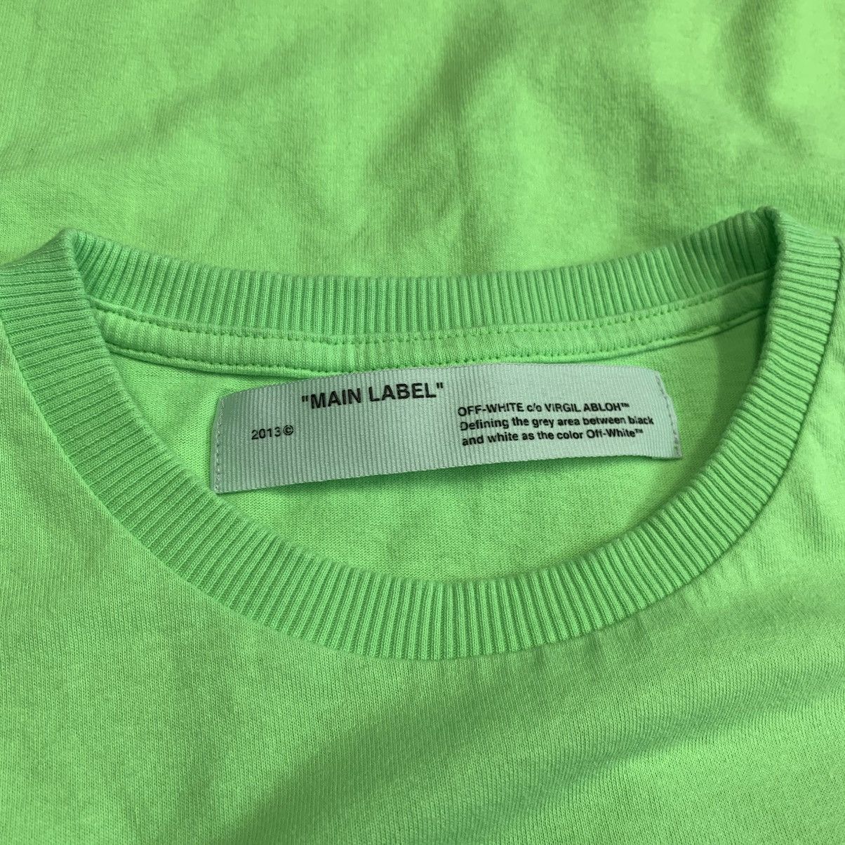 Off-White Off White XS Tee Empty Gallery Staff Green T-Shirt Virgil Size US XS / EU 42 / 0 - 6 Thumbnail